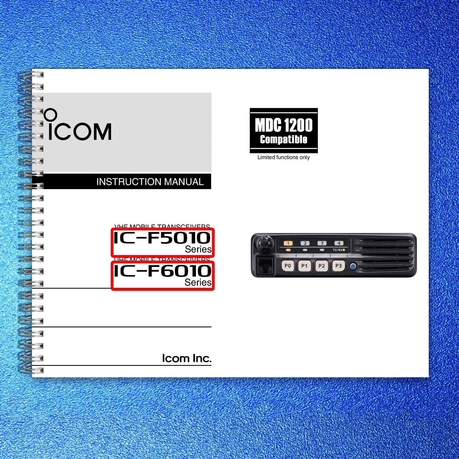 ICOM IC-F5010 IC-F6010 Series VHF UHF Mobile Transceiver Instruction Manual