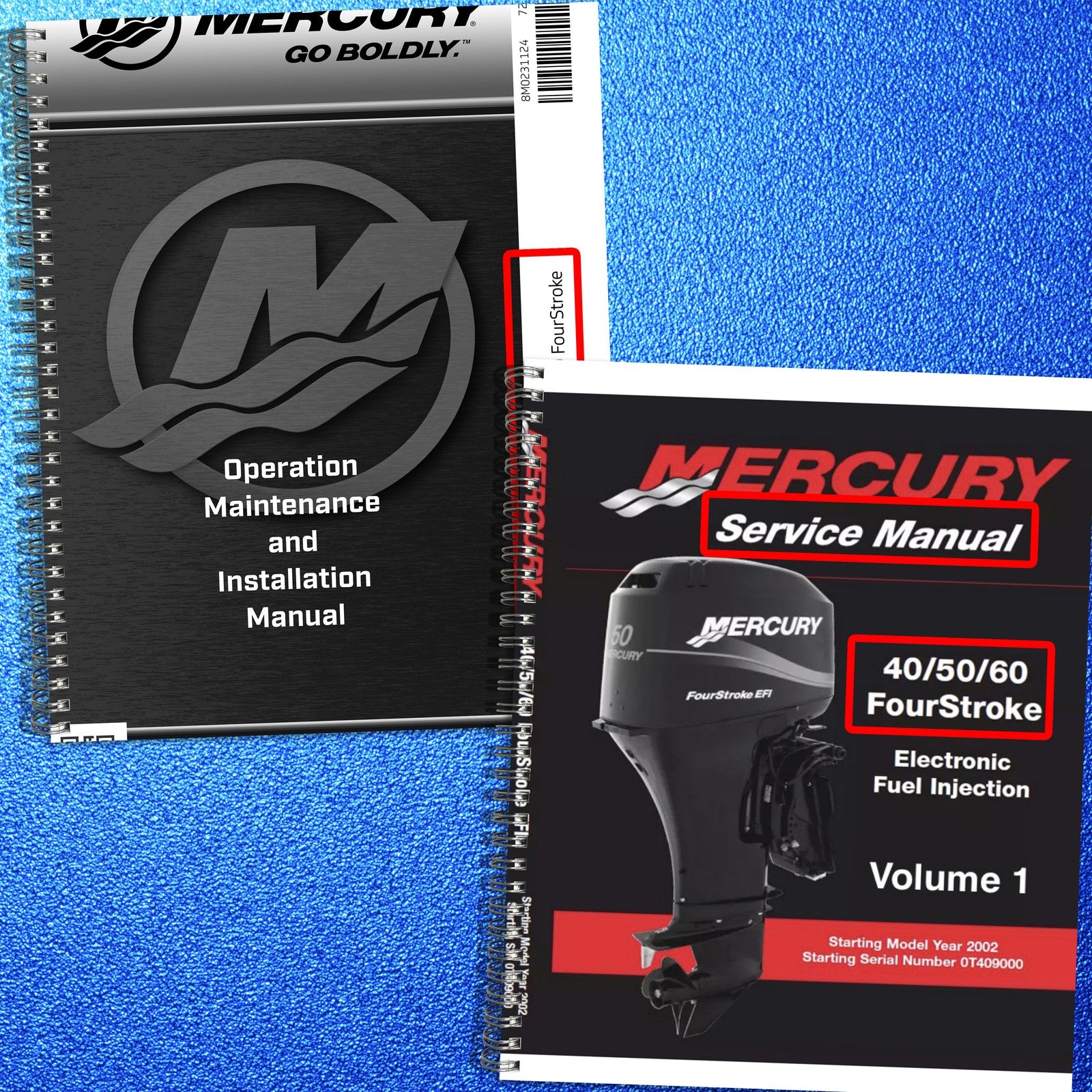 MERCURY 30 40 50 60 4-Stroke Outboard Owners & Service Manual BUNDLE