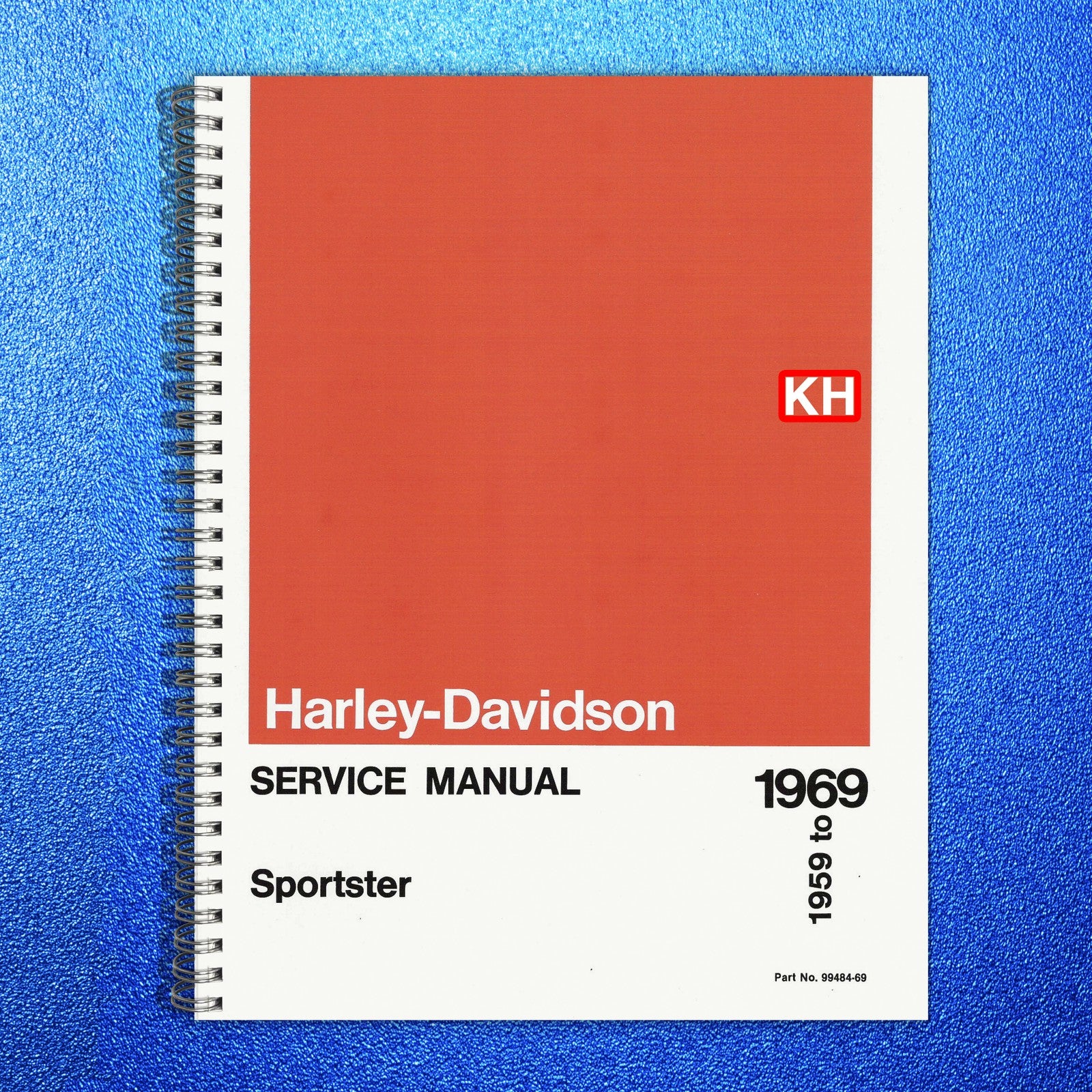 HARLEY-DAVIDSON Sportster K KH Service Manual 1959 To 1969 - WIRE BOUND - COVERS