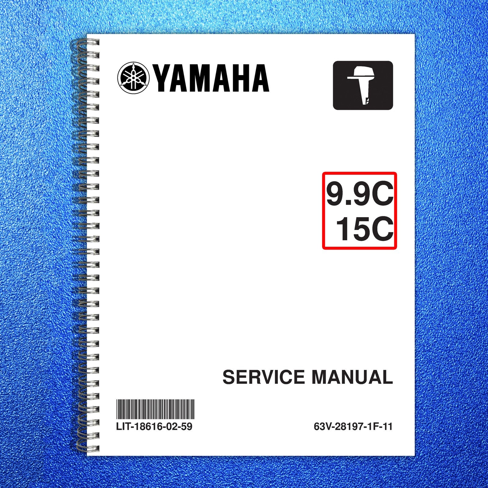 YAMAHA 99C 15C Outboard Service Manual 2004 - STEEL WIRE BOUND - TOUGH COVERS