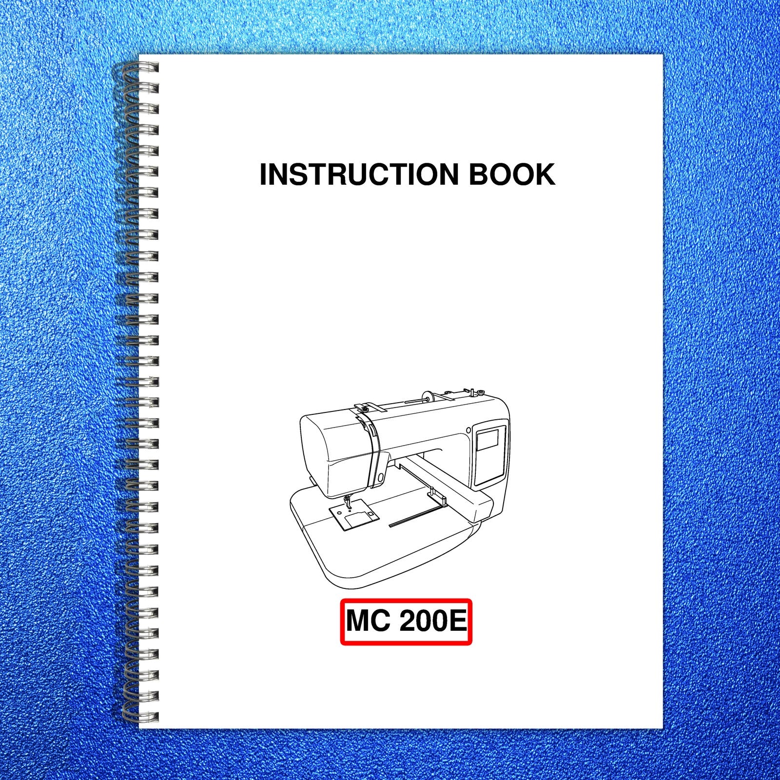 MERRITT MC 200E Sewing Machine Instruction Book Manual - WIRE BOUND - COVERS