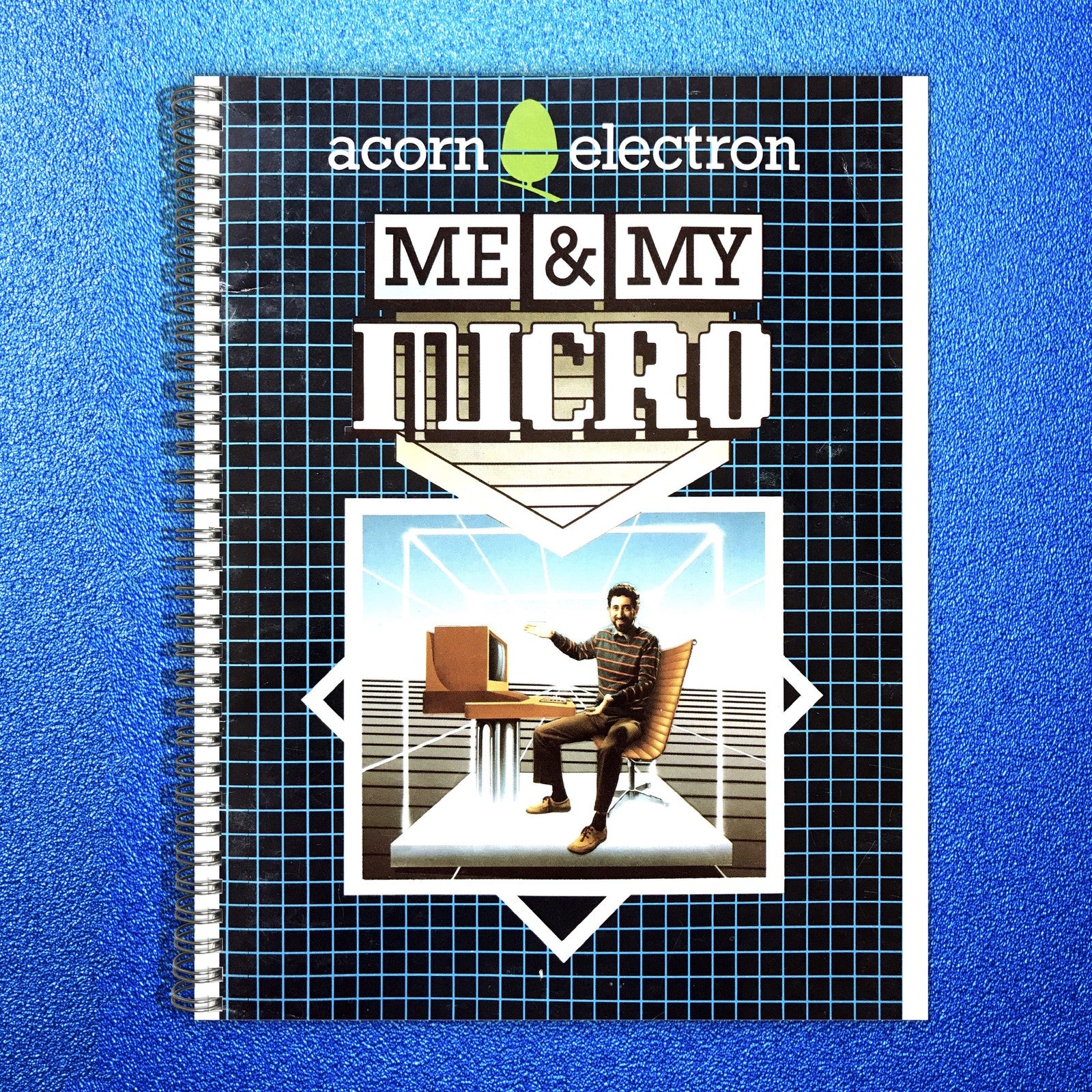 ACORN ELECTRON Me  My Micro Manual 1984 - STEEL WIRE BOUND - PROTECTIVE COVERS