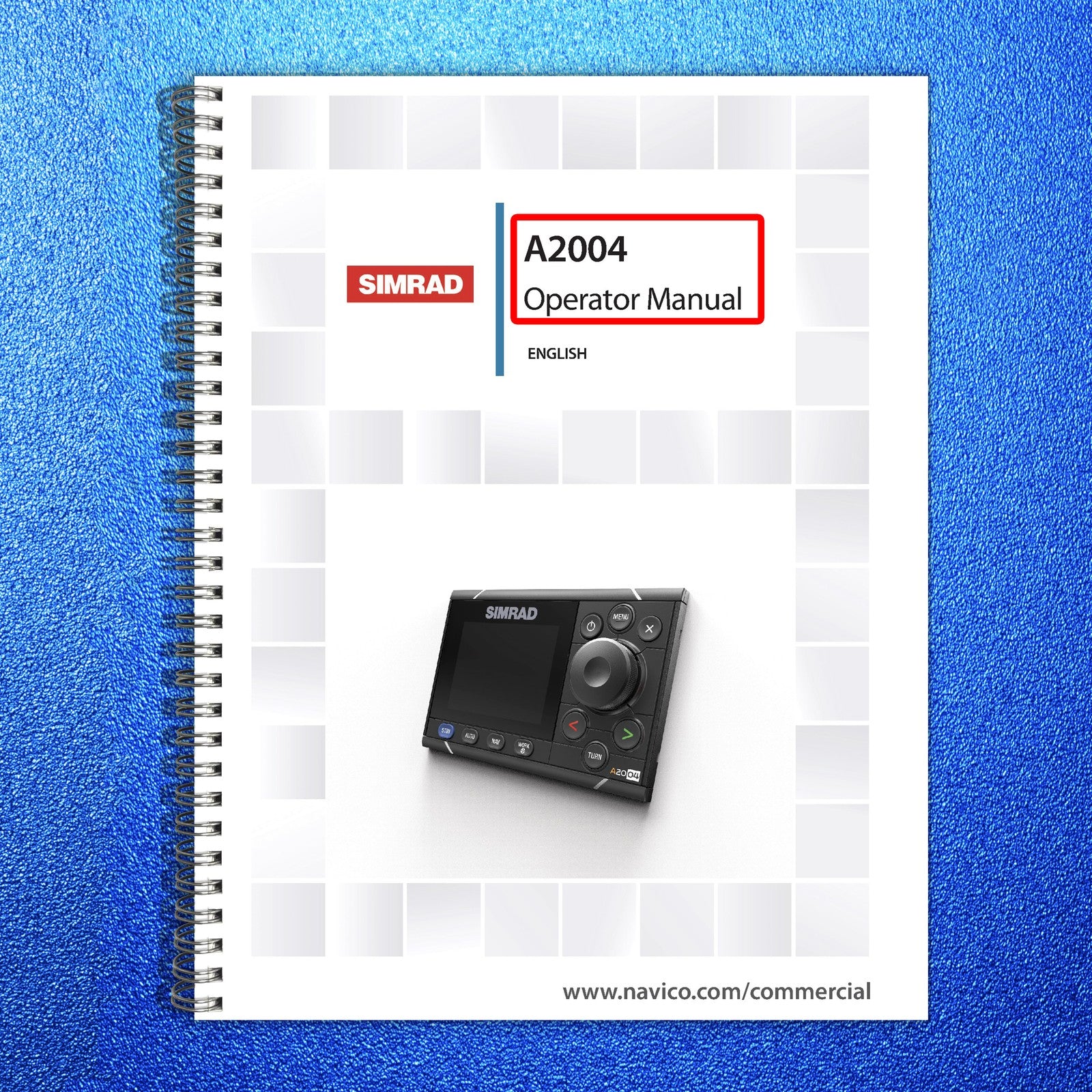 SIMRAD A2004 OPERATOR MANUAL - STEEL WIRE BOUND - PROTECTIVE COVERS