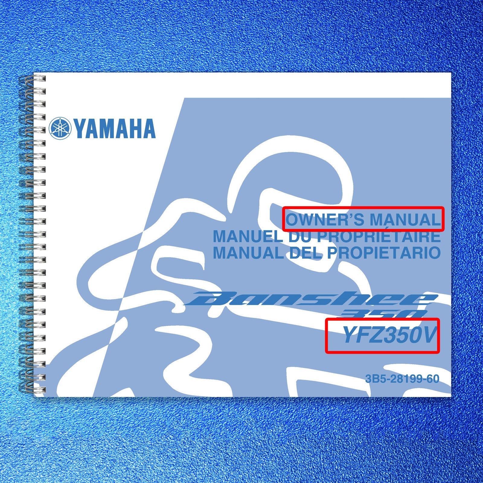 YAMAHA YFZ350 Banshee ATV Owners Manual 2006 - STEEL WIRE BOUND - TOUGH COVERS