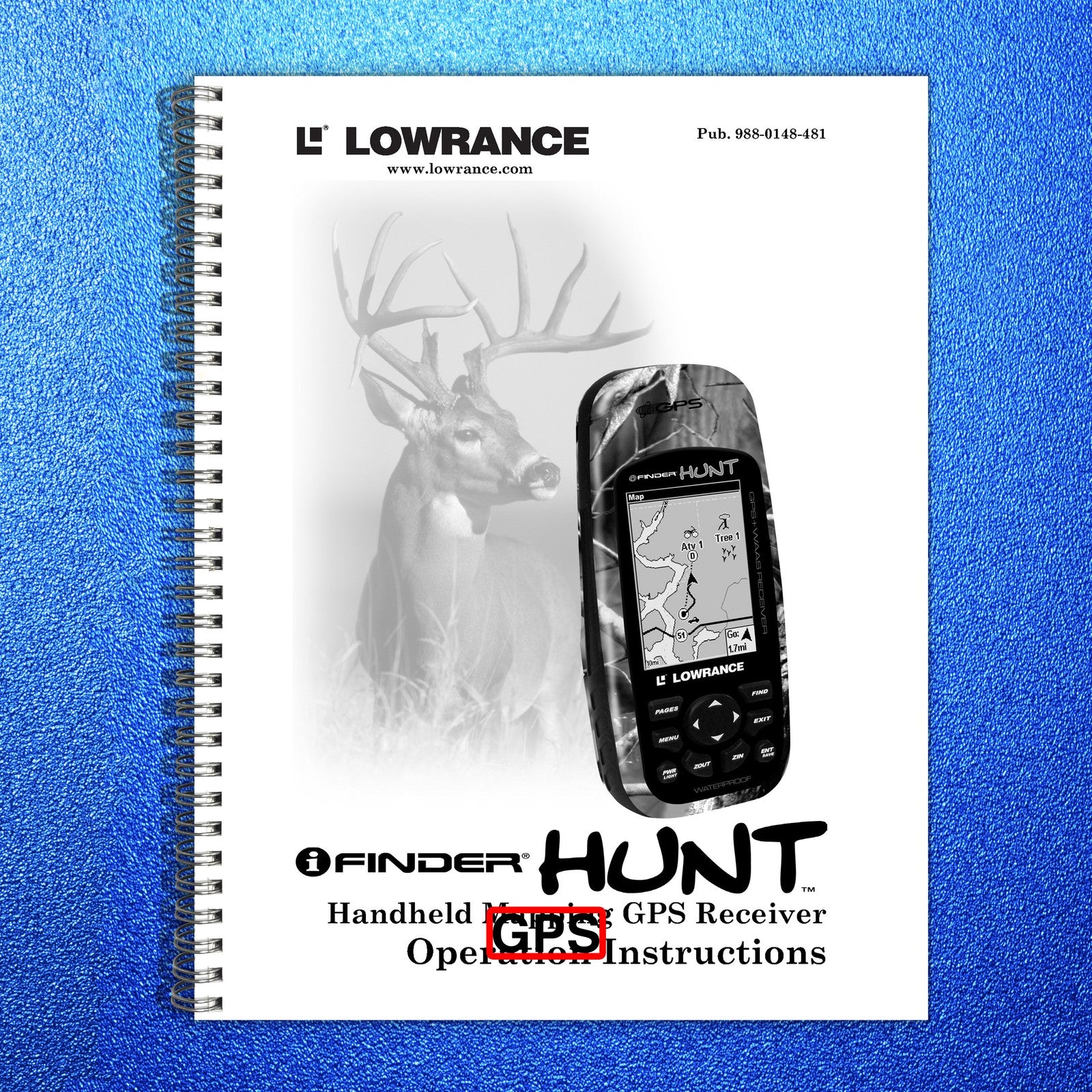 LOWRANCE iFINDER Hunt Handheld Mapping GPS Operation Instructions Manual - BOUND