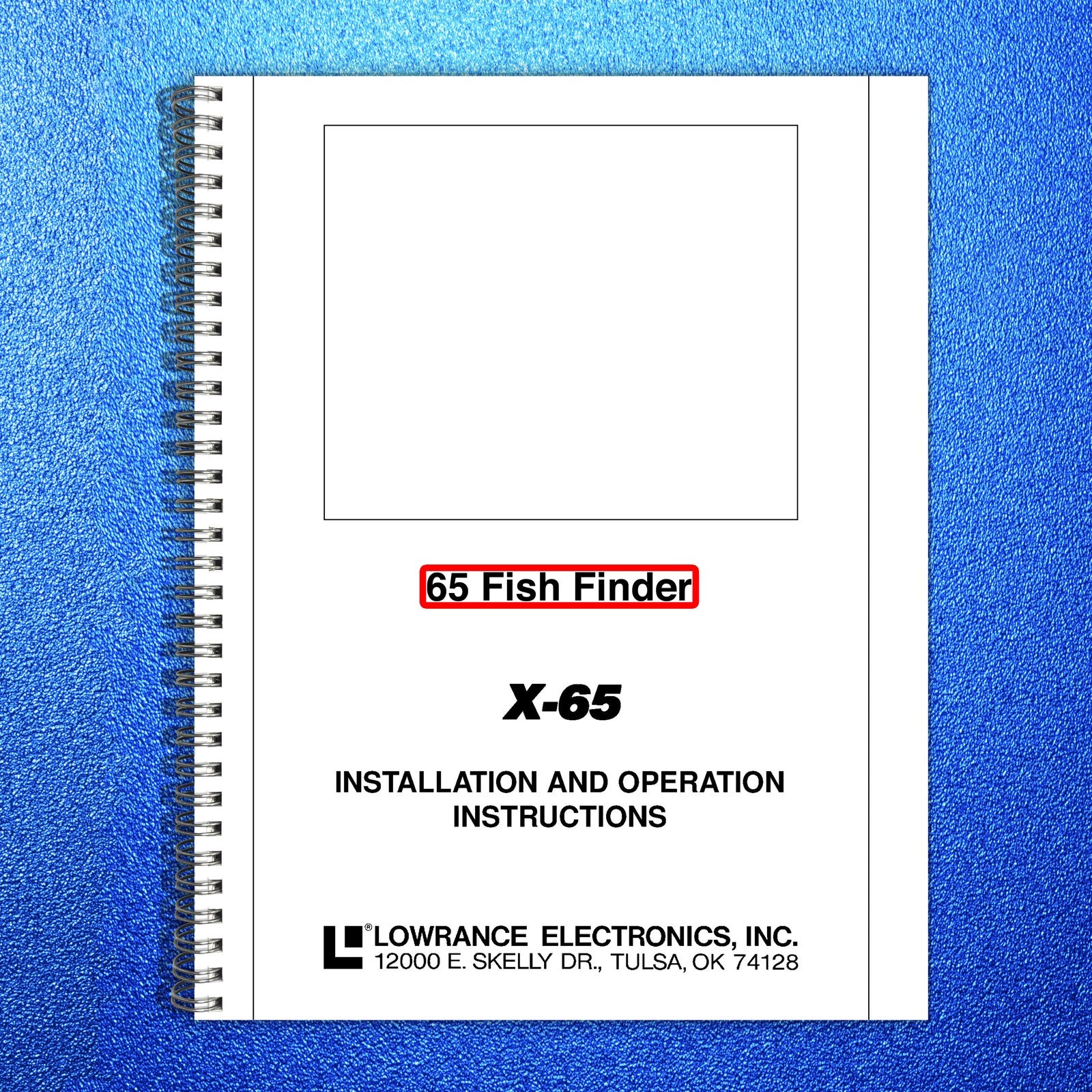 LOWRANCE X-65 Fish Finder Installation And Operation Instructions Manual - BOUND