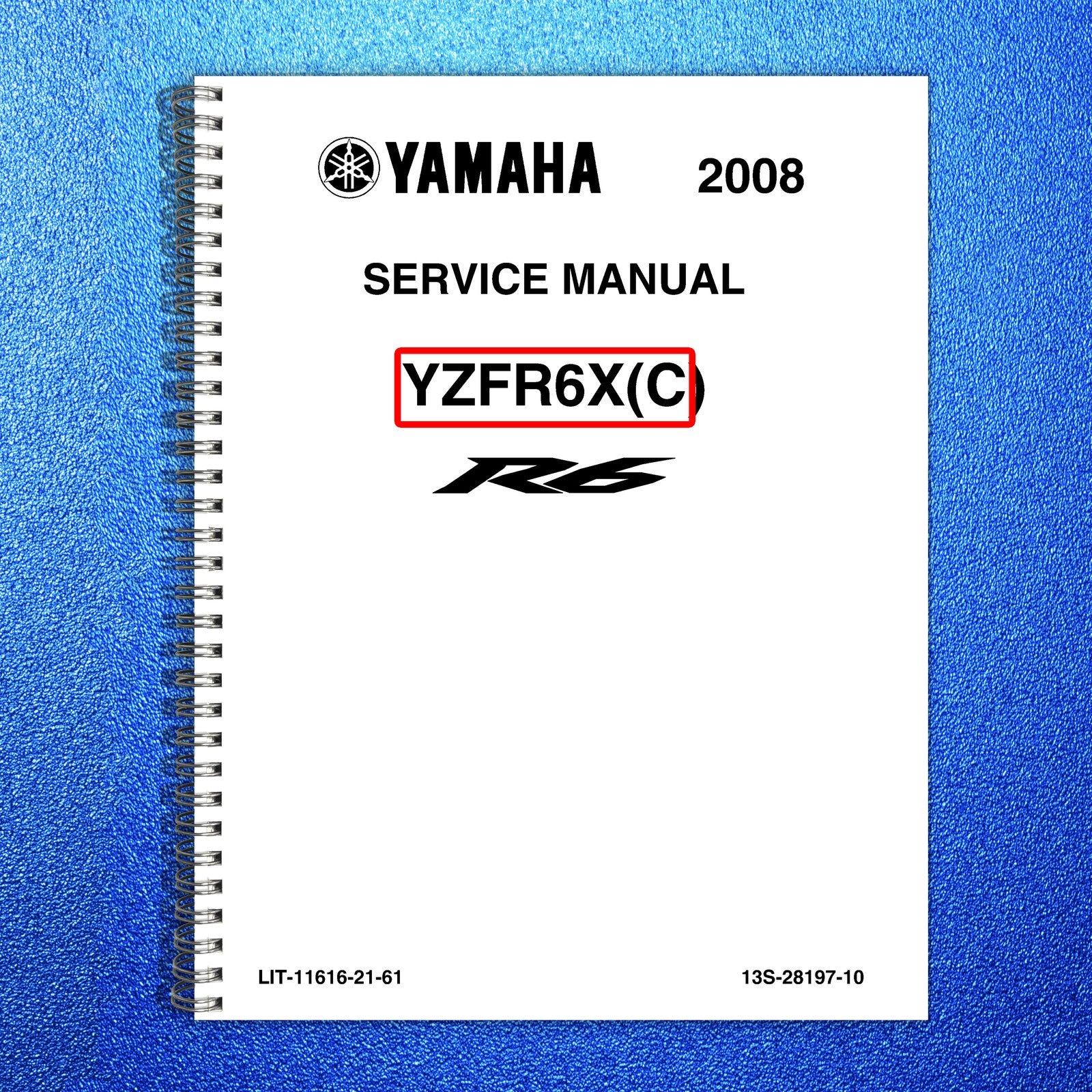 YAMAHA YZFR6X Service Manual 2008 - BOUND - COVERS - XL FOLDOUT PAGES