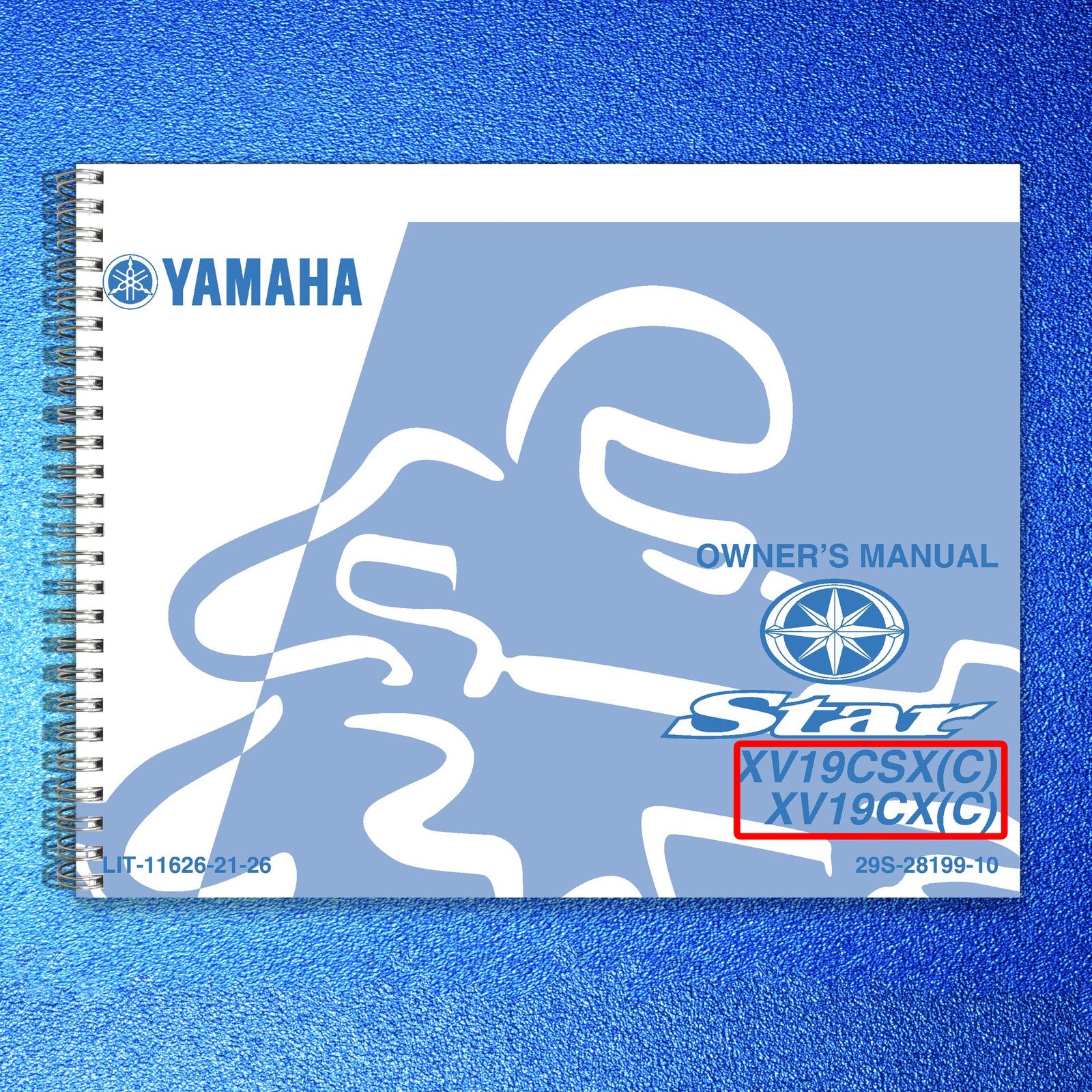 YAMAHA XV19CSX XV19CX Raider Motorcycle Owners Manual - WIRE BOUND - COVERS