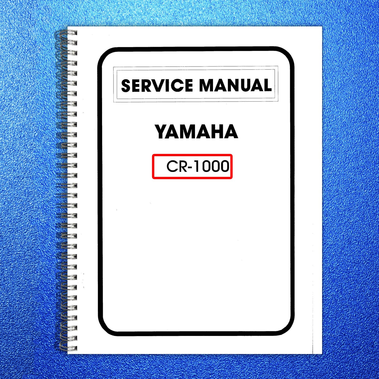 YAMAHA CR-1000 Receiver Service Manual - BOUND - COVERS - XL FOLDOUT PAGES