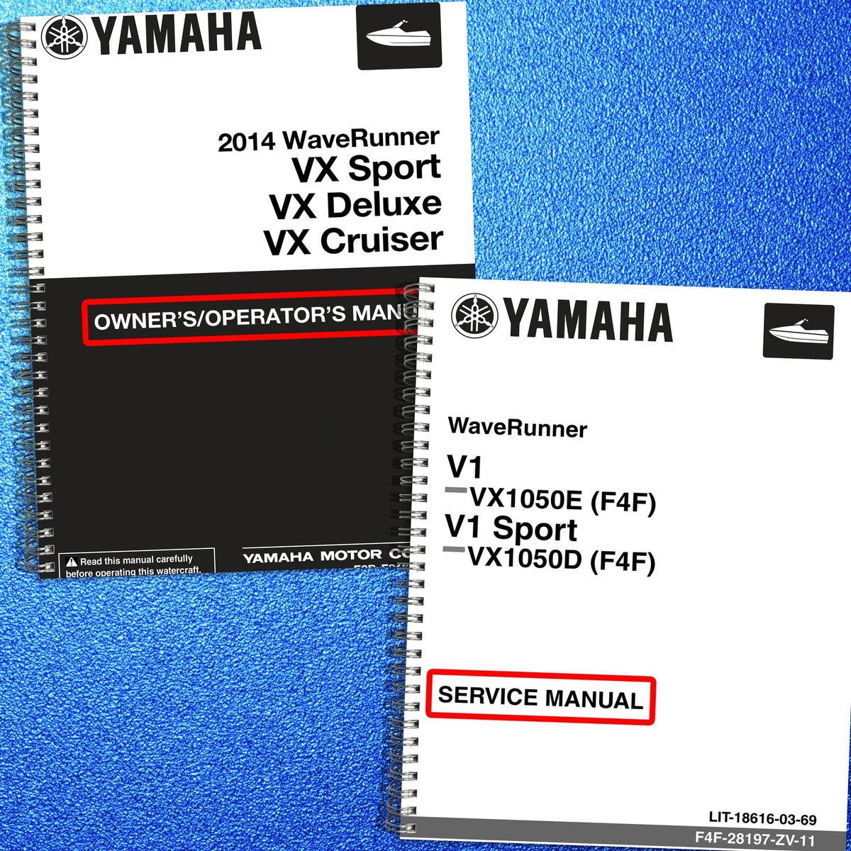 YAMAHA WaveRunner VX VX1050E VX1050D Operators & Service Manual BUNDLE