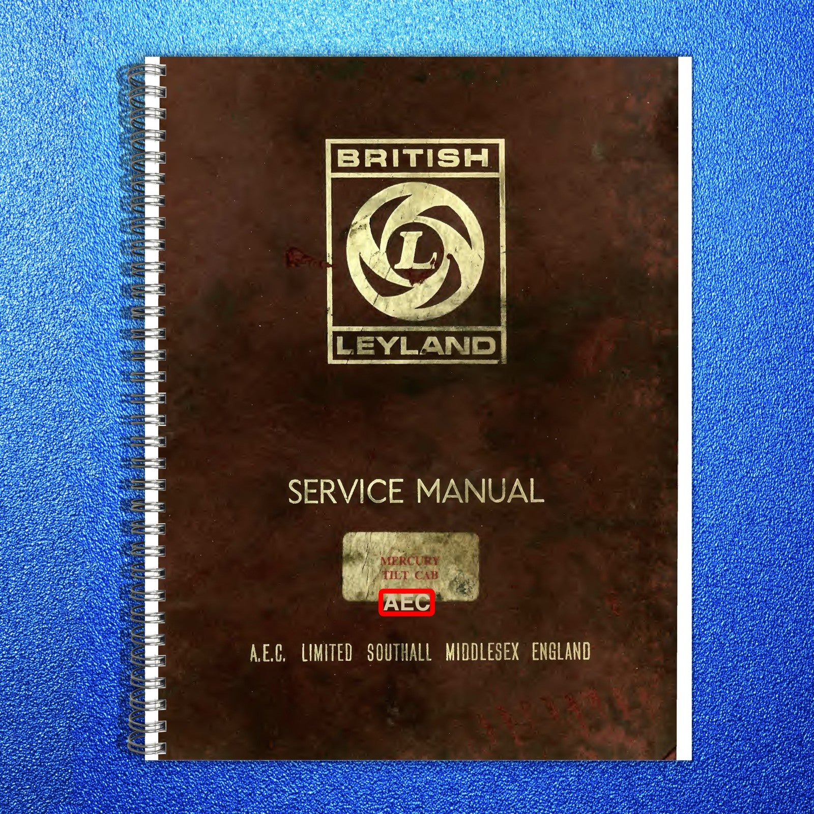 LEYLAND AEC Mercury Goods Chassis Service Manual - WIRE BOUND - TOUGH COVERS