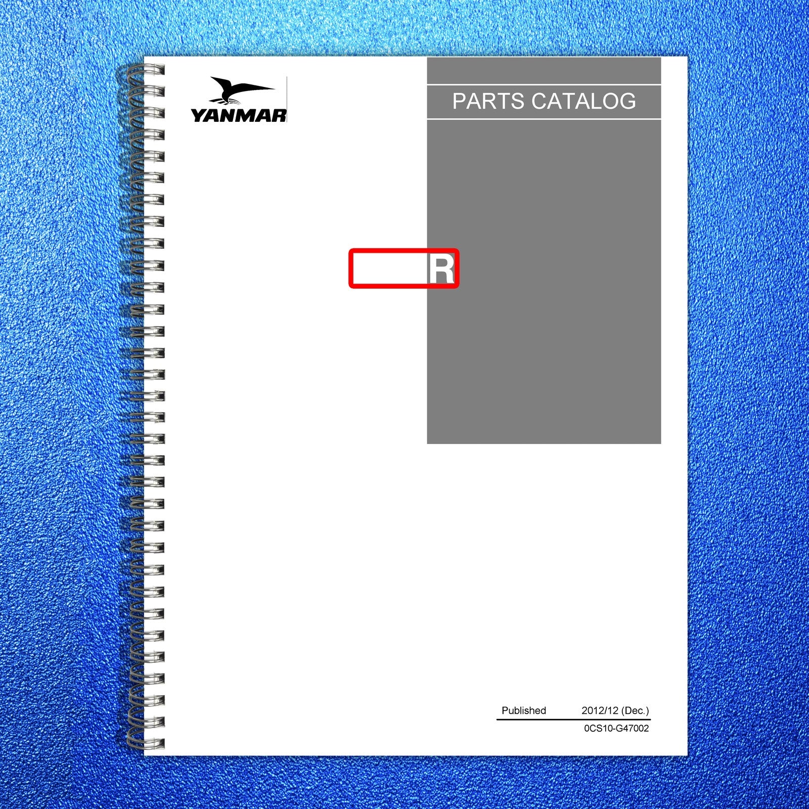YANMAR C30R-US Crawler Carrier Parts Catalog Manual 2012 - WIRE BOUND - COVERS