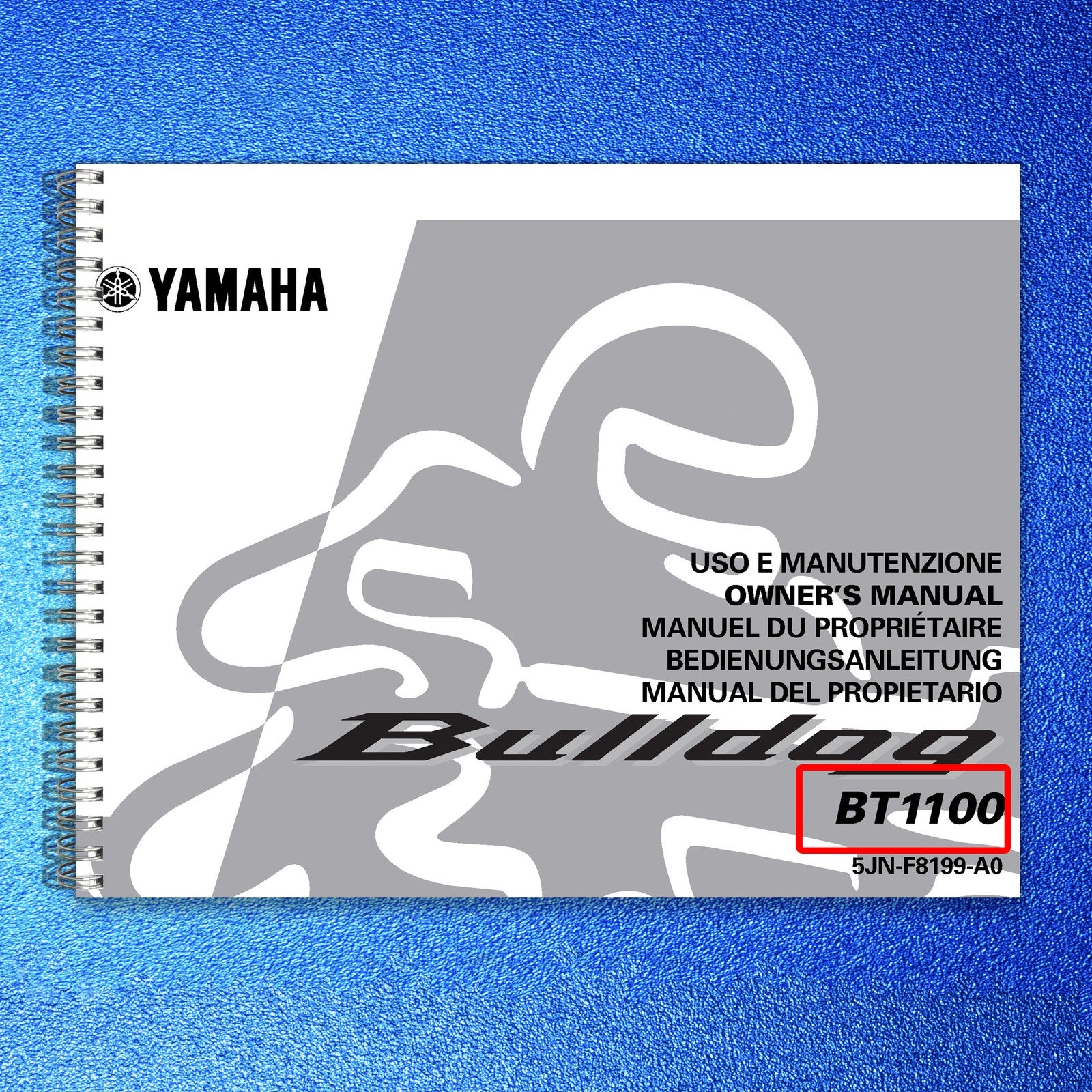 YAMAHA BT1100 Motorcycle Owners Manual 2001 - STEEL WIRE BOUND - TOUGH COVERS