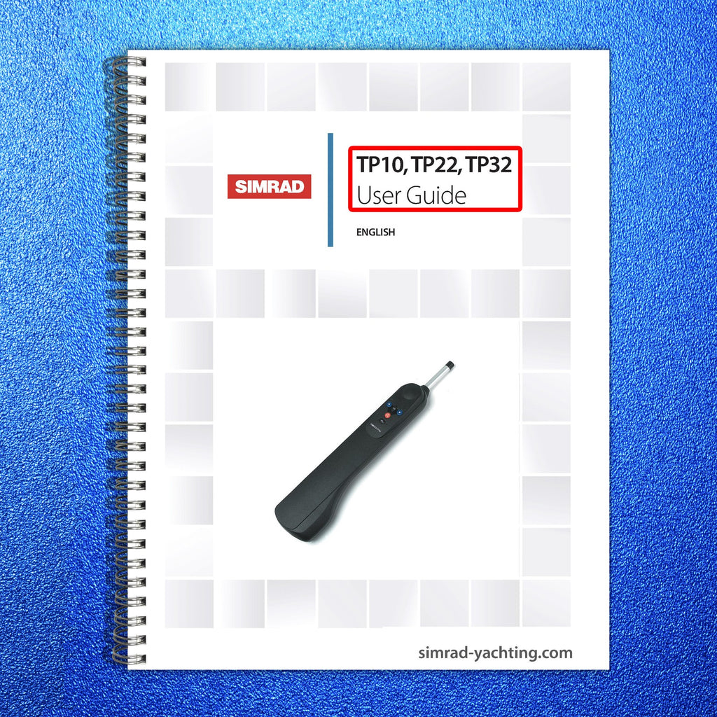 SIMRAD TP10 TP22 TP32 USER GUIDE MANUAL - STEEL WIRE BOUND - PROTECTIVE COVERS