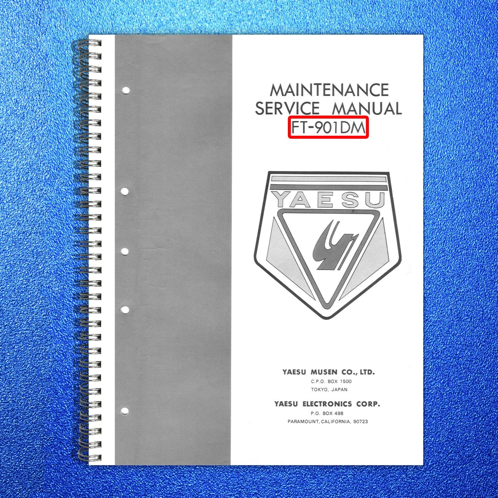 YAESU FT-901 Transceiver Maintenance Service Manual - WIRE BOUND - TOUGH COVERS