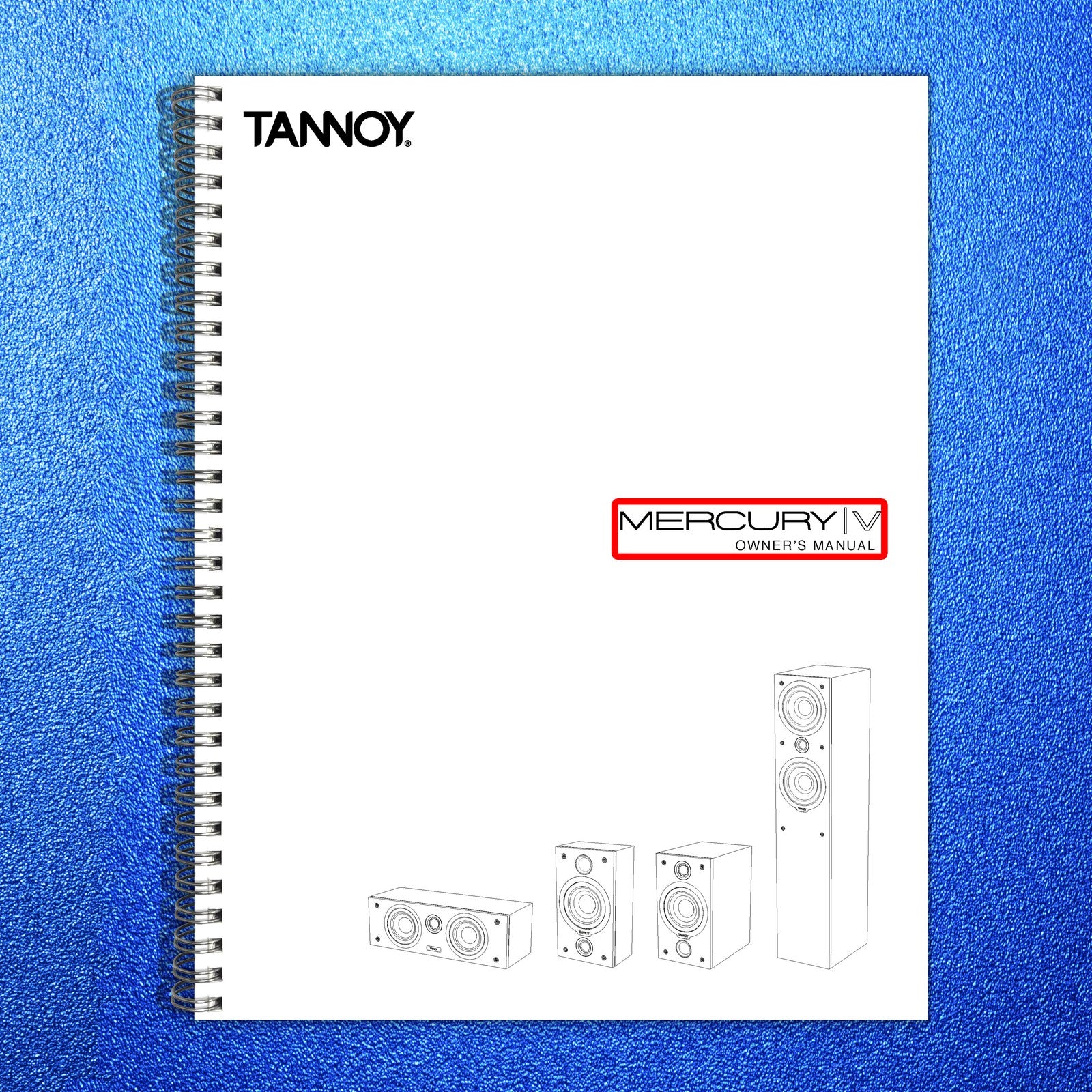 TANNOY Mercury V Owners Manual - STEEL WIRE BOUND - PROTECTIVE COVERS