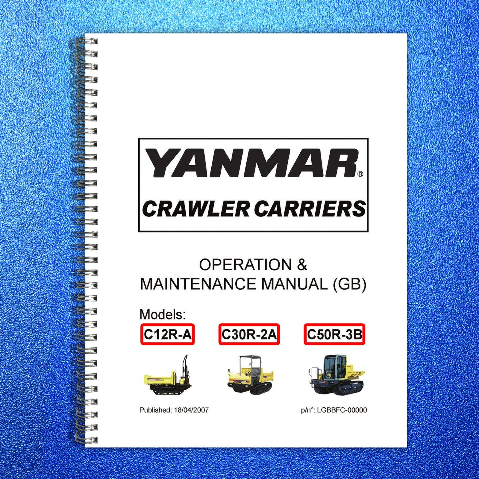 YANMAR C12R-A C30R-2A C50R-3B Operation Maintenance Manual - WIRE BOUND - COVERS