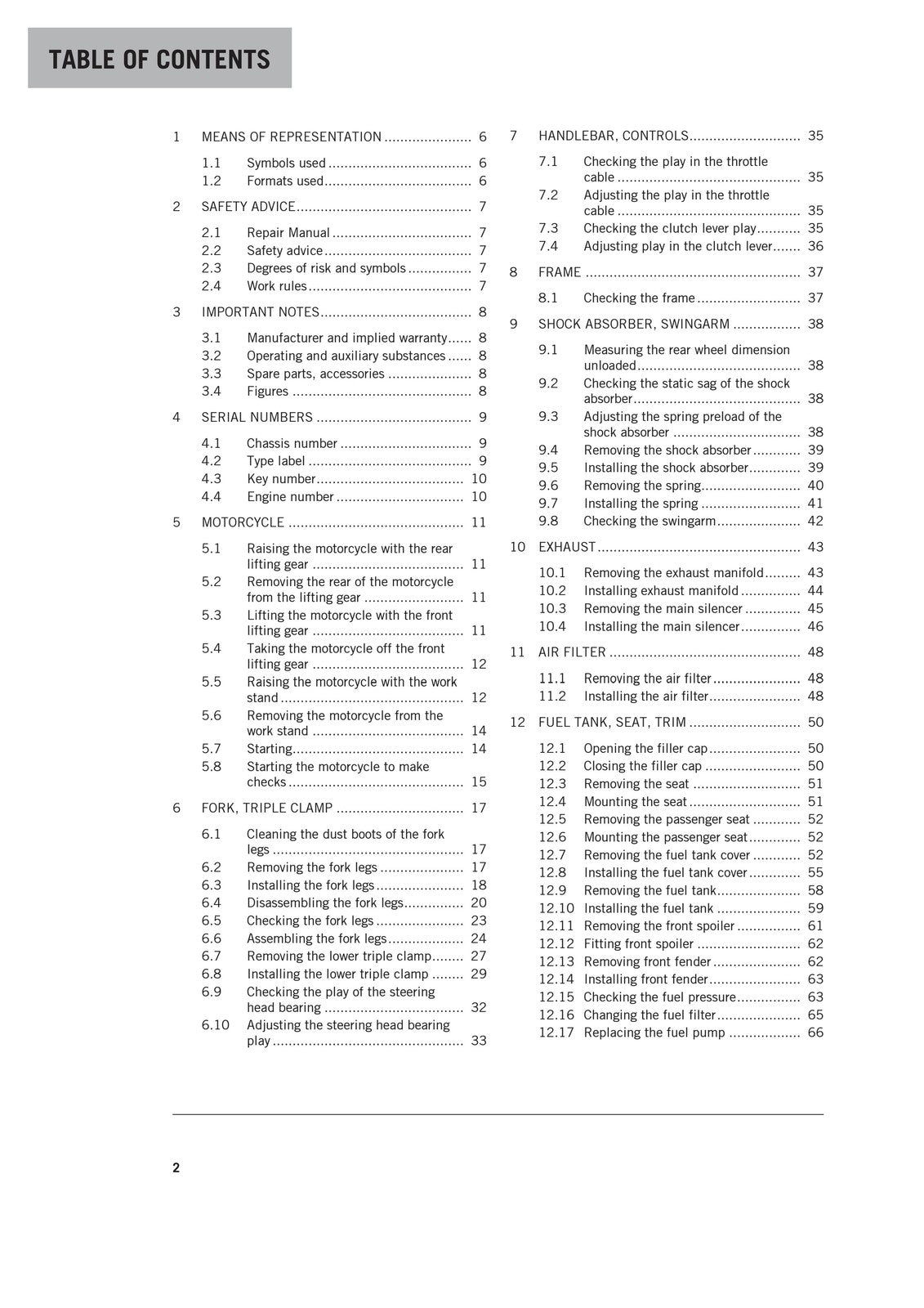 KTM 390 Duke Repair Manual 2016 - STEEL WIRE BOUND - PROTECTIVE COVERS
