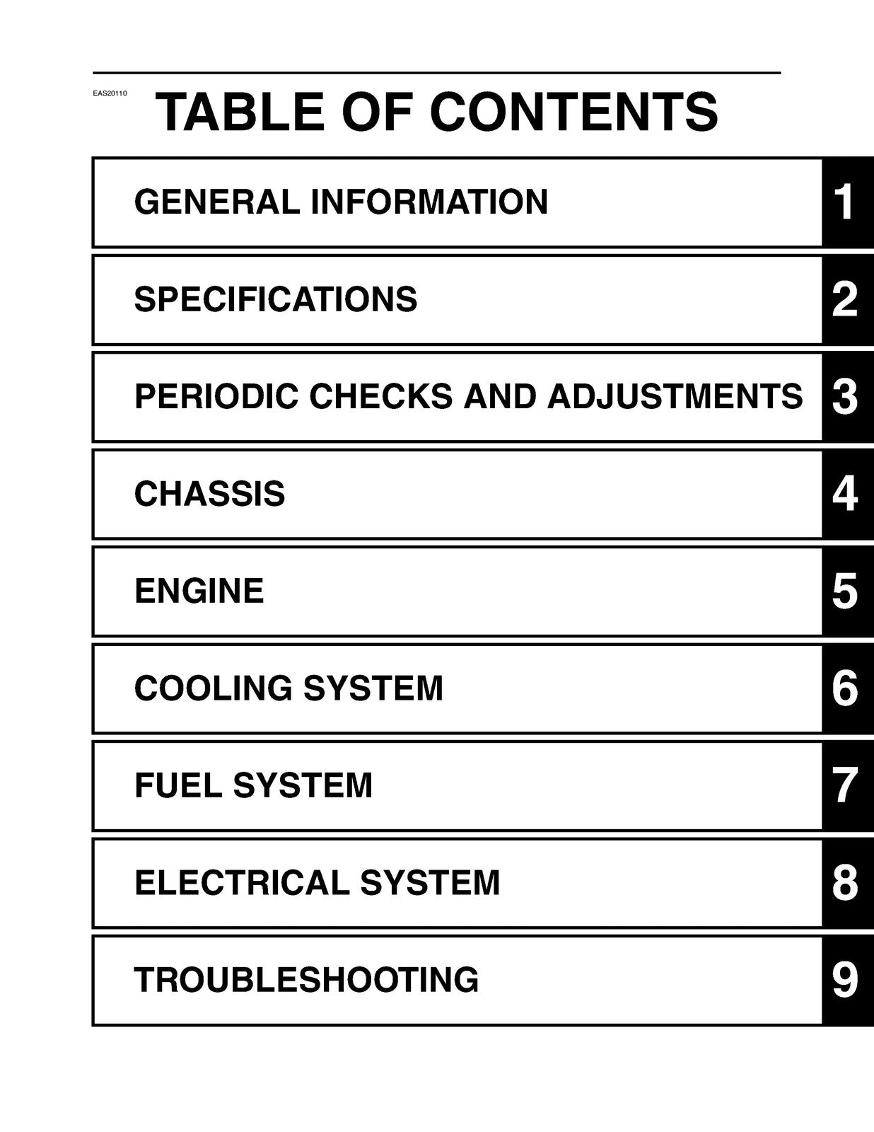 YAMAHA YZF-R1 Motorcycle Service Manual 2007 - BOUND - COVERS - XL FOLDOUT PAGES