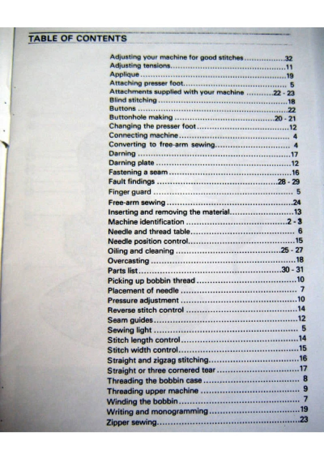 FRISTER ROSSMANN Beaver 2 Zig-Zag Sewing Machine Instruction Manual - WIRE BOUND