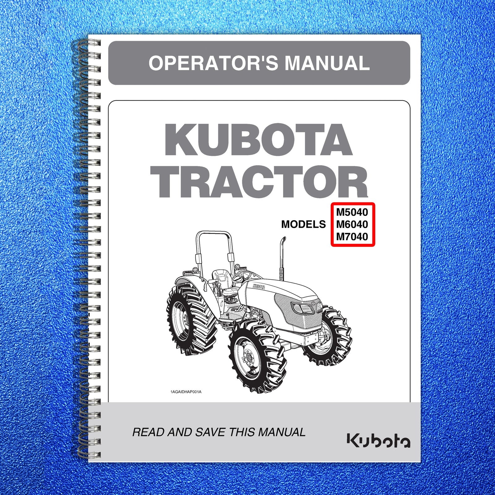 KUBOTA KUBOTA M5040 M6040 M7040 ROPS Tractor Op BUNDLE - WIRE BOUND - COVERS