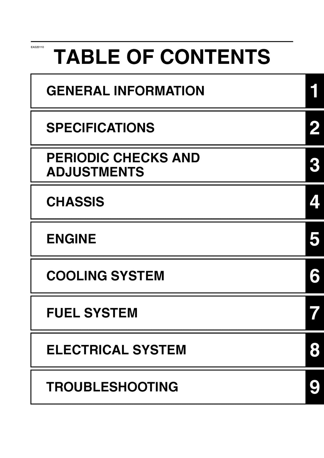 YAMAHA MT-09 MT-09A Motorcycle Service Manual 2014 - BOUND - COVERS - FOLDOUTS