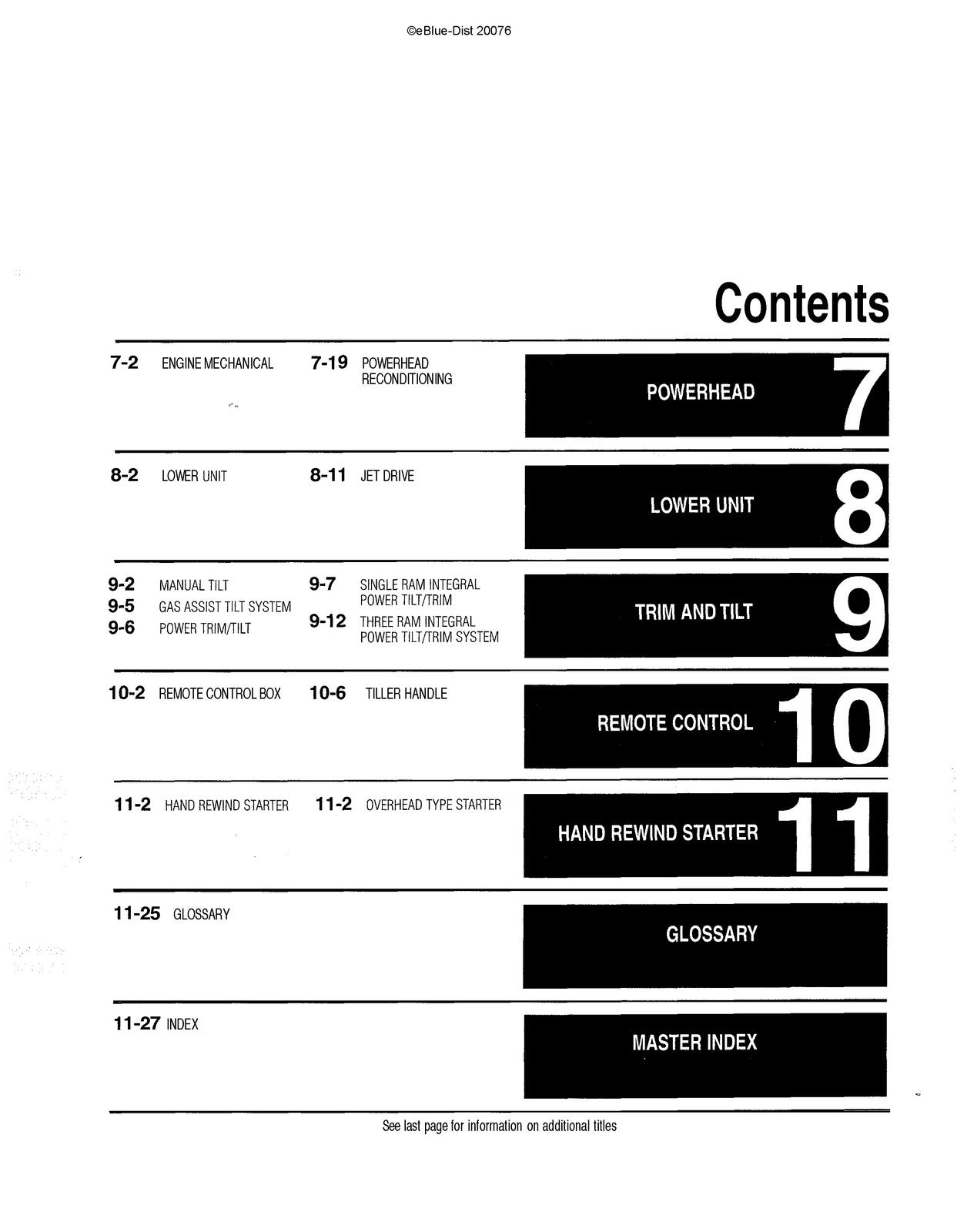 MERCURY MARINER 25-275 HP Outboard Service Manual 1990-2000 - WIRE BOUND