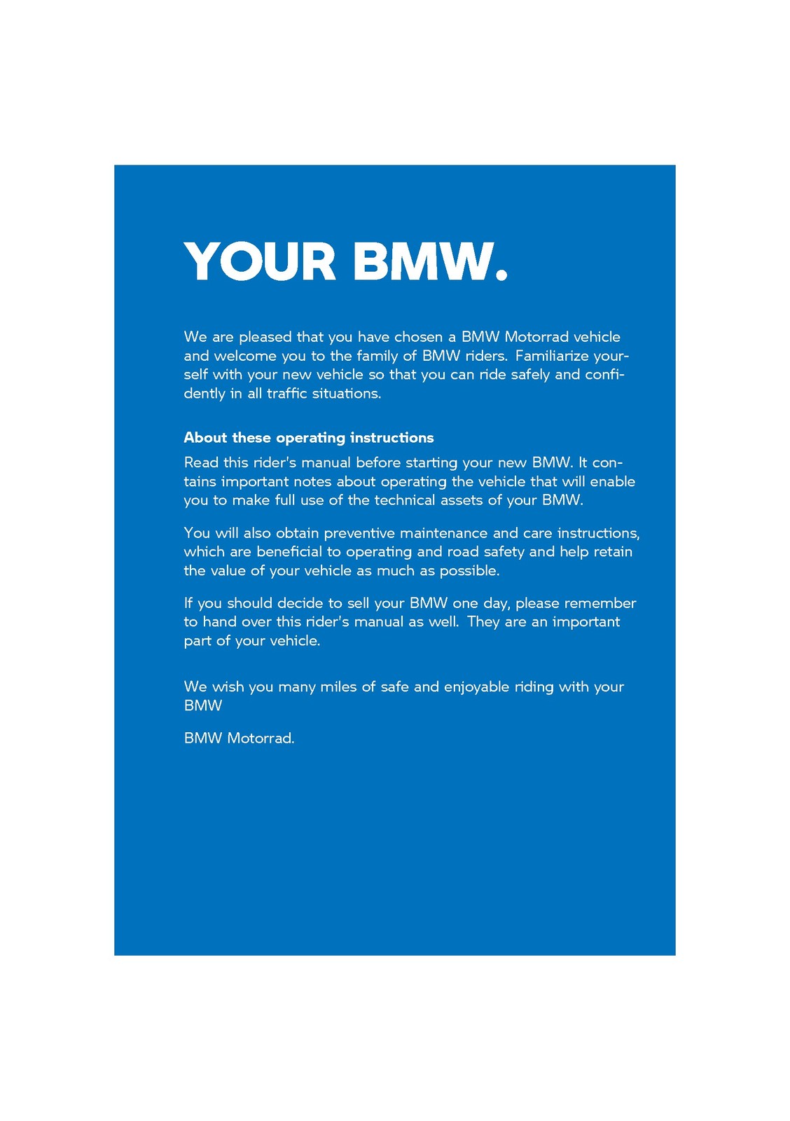 BMW MOTORRAD CE 04 Electric Scooter Riders Manual 2024 - WIRE BOUND - COVERS