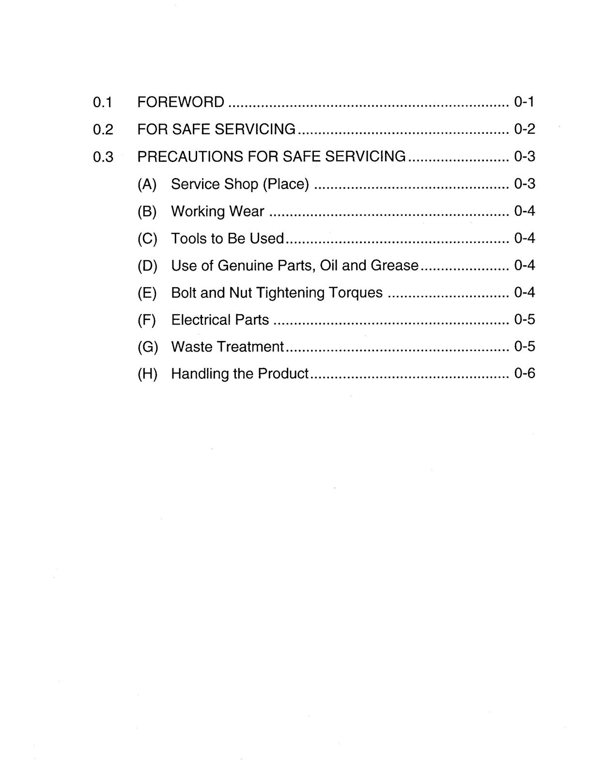 KOMATSU 4D98E 4D106 S4D106 SERIES DIESEL ENGINE SHOP MANUAL, FOLDOUTS
