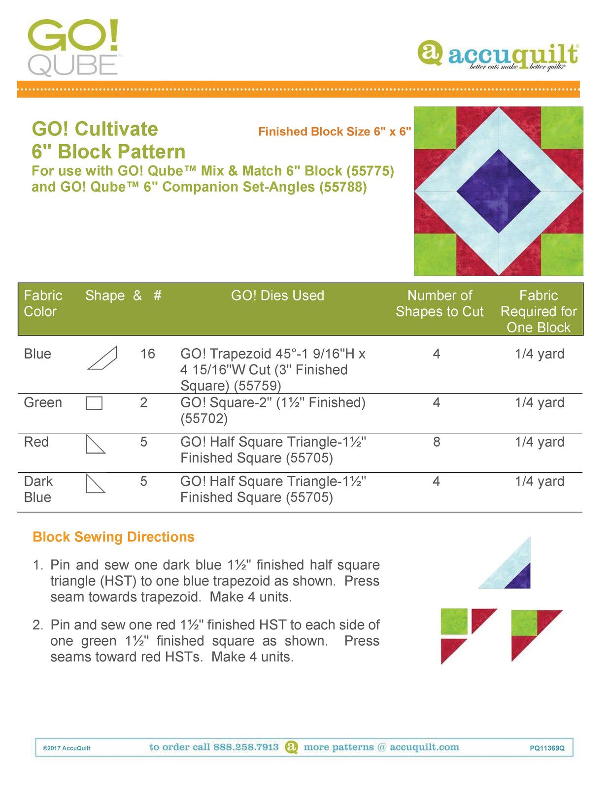 ACCUQUILT Go Qube 6" Angles - STEEL WIRE BOUND - PROTECTIVE COVERS