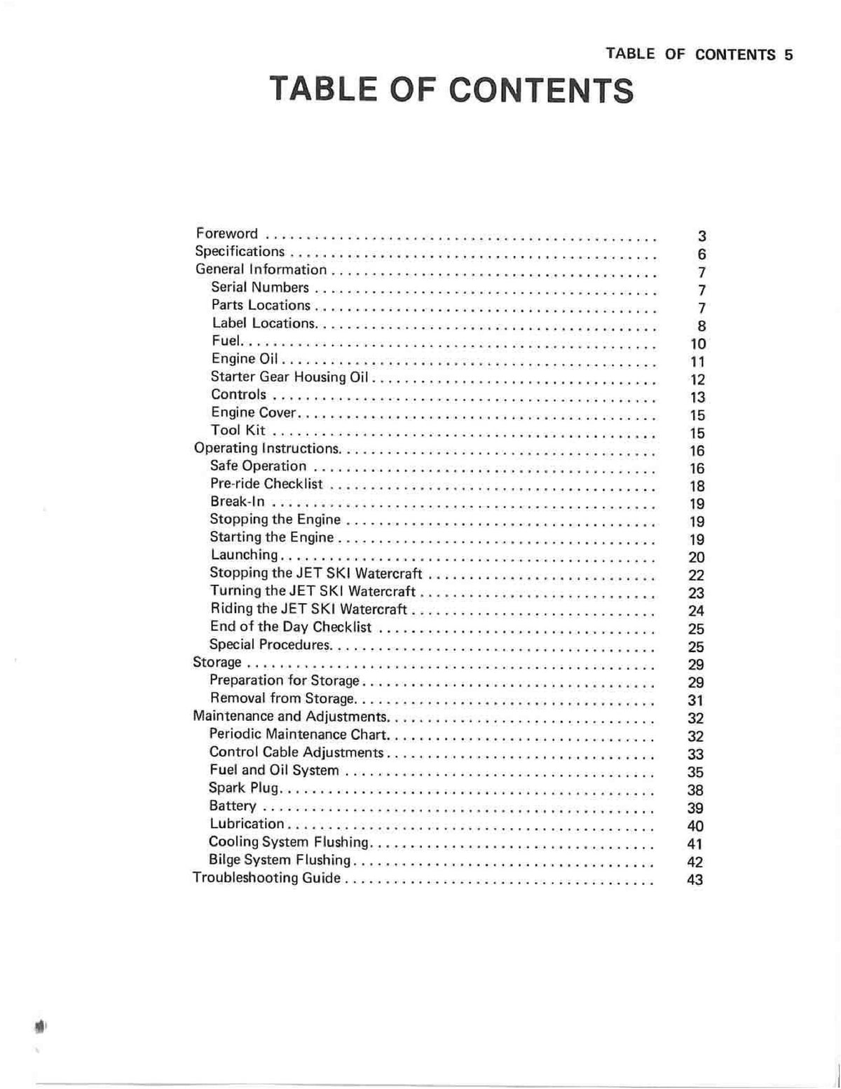 KAWASAKI Jet Ski 300 Owners Manual - STEEL WIRE BOUND - PROTECTIVE COVERS
