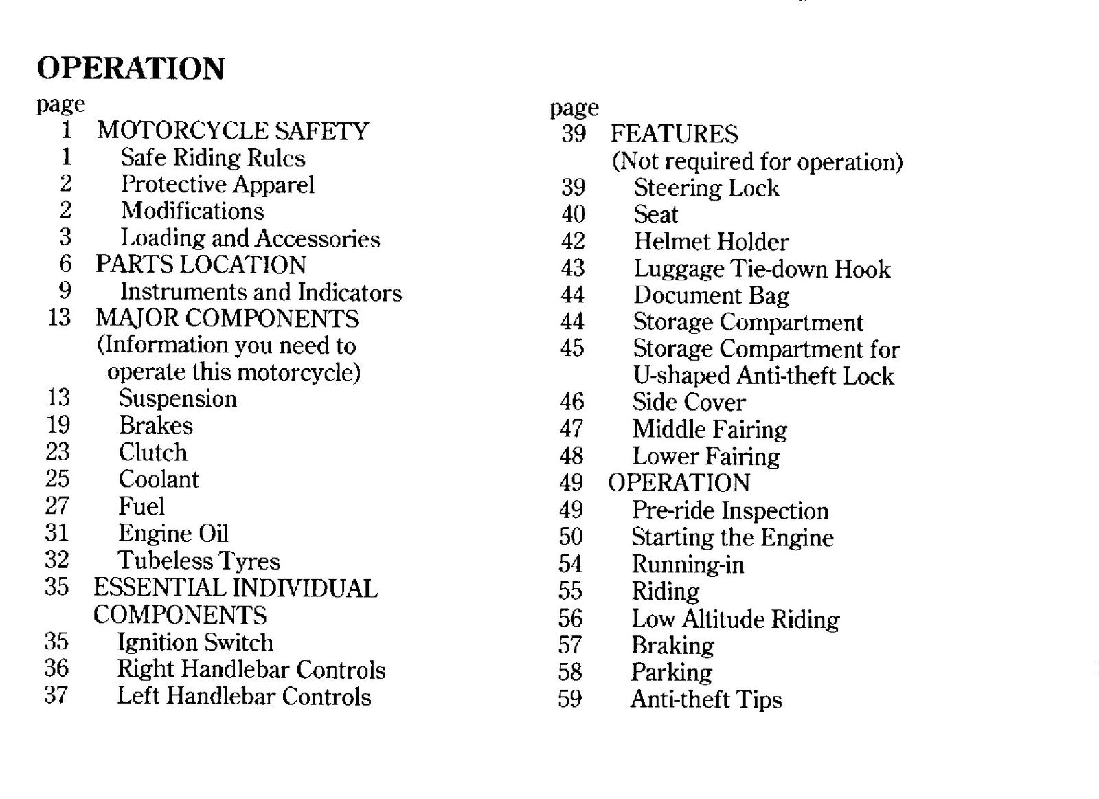 HONDA CBR900RR Fire Blade Owners Manual 1994 - BOUND - COVERS - XL FOLDOUT PAGES