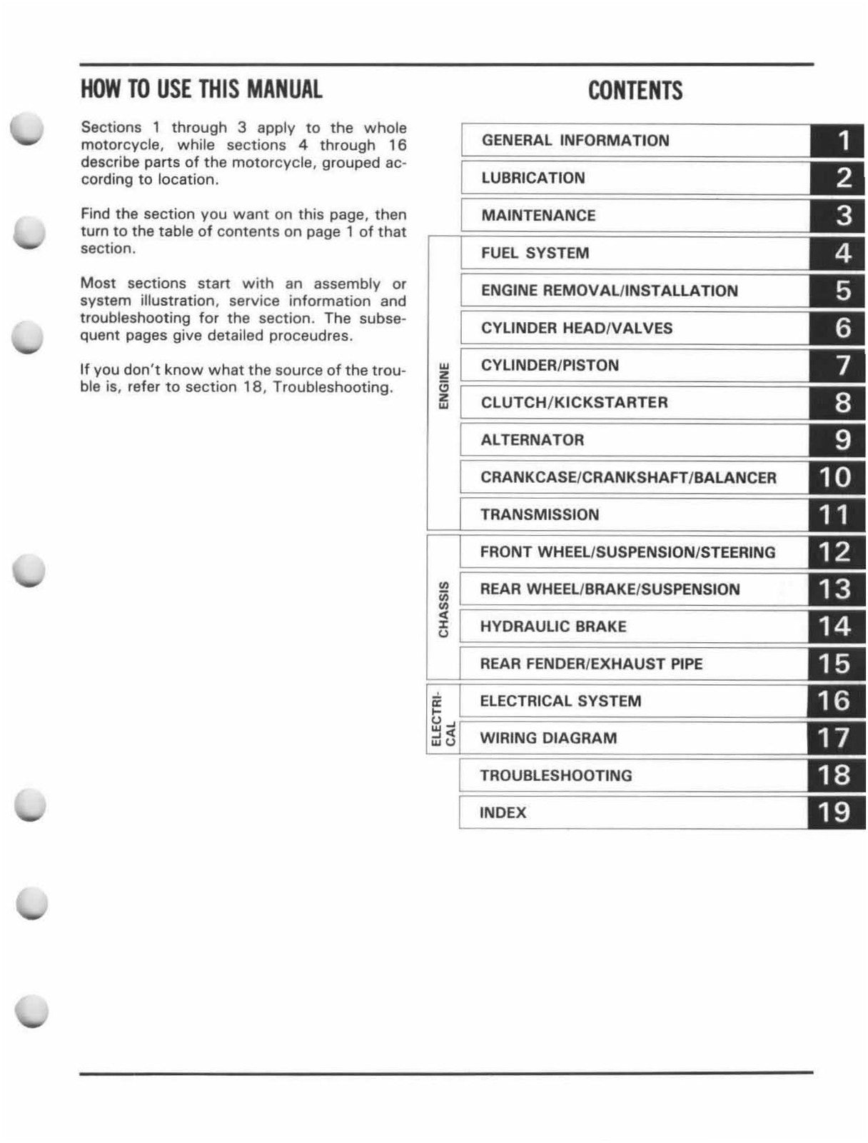 HONDA XR250R Motorcycle Service Manual 1986-1995 - WIRE BOUND - TOUGH COVERS