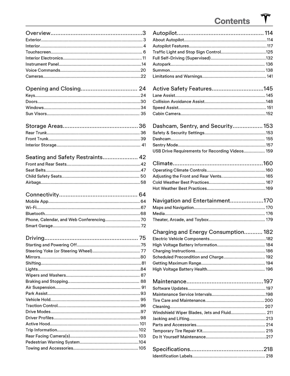 TESLA Model X 2025 Owners Manual - STEEL WIRE BOUND - PROTECTIVE COVERS
