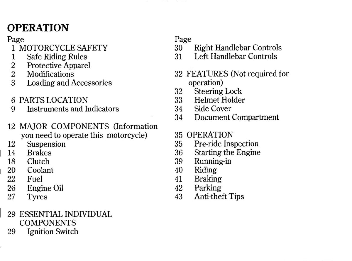 HONDA VT600C Owners Manual 1995 - BOUND - COVERS - XL FOLDOUT PAGES