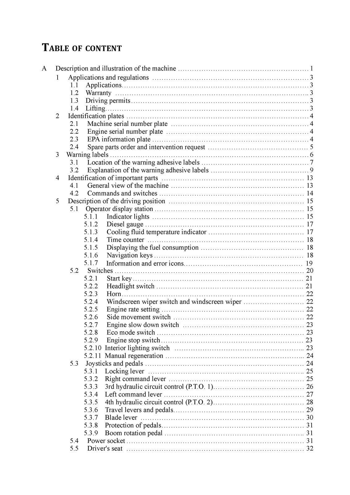 YANMAR ViO80-1A Excavator User Operation and Maintenance Manual - WIRE BOUND