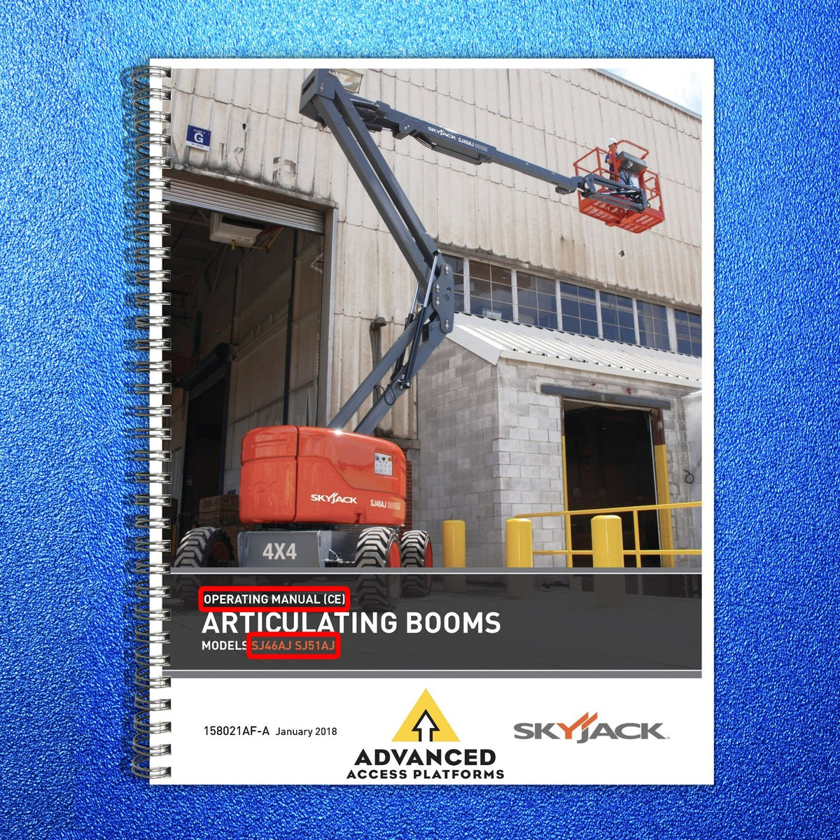 SKYJACK SJ46AJ SJ51AJ Boom Operators & Service Manual BUNDLE - WIRE BOUND