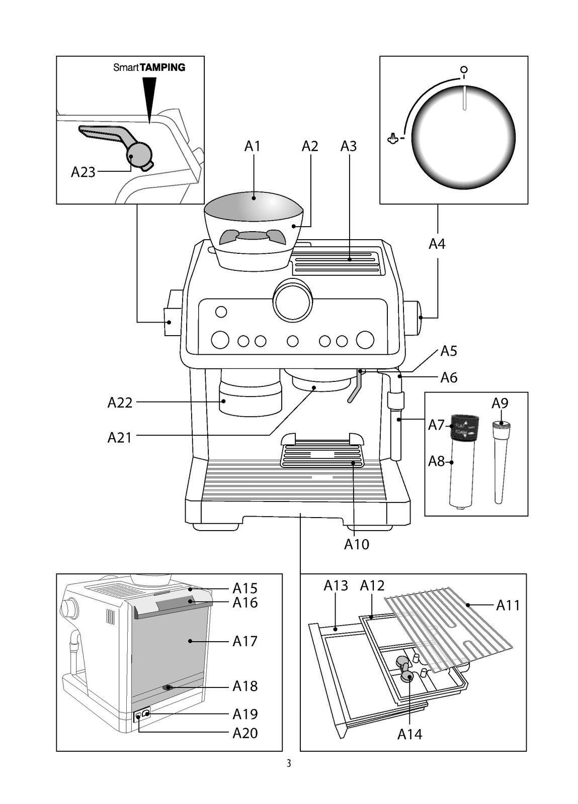 DELONGHI La Specialista EC9335 EC933X Coffee Maker Instruction Manual - BOUND
