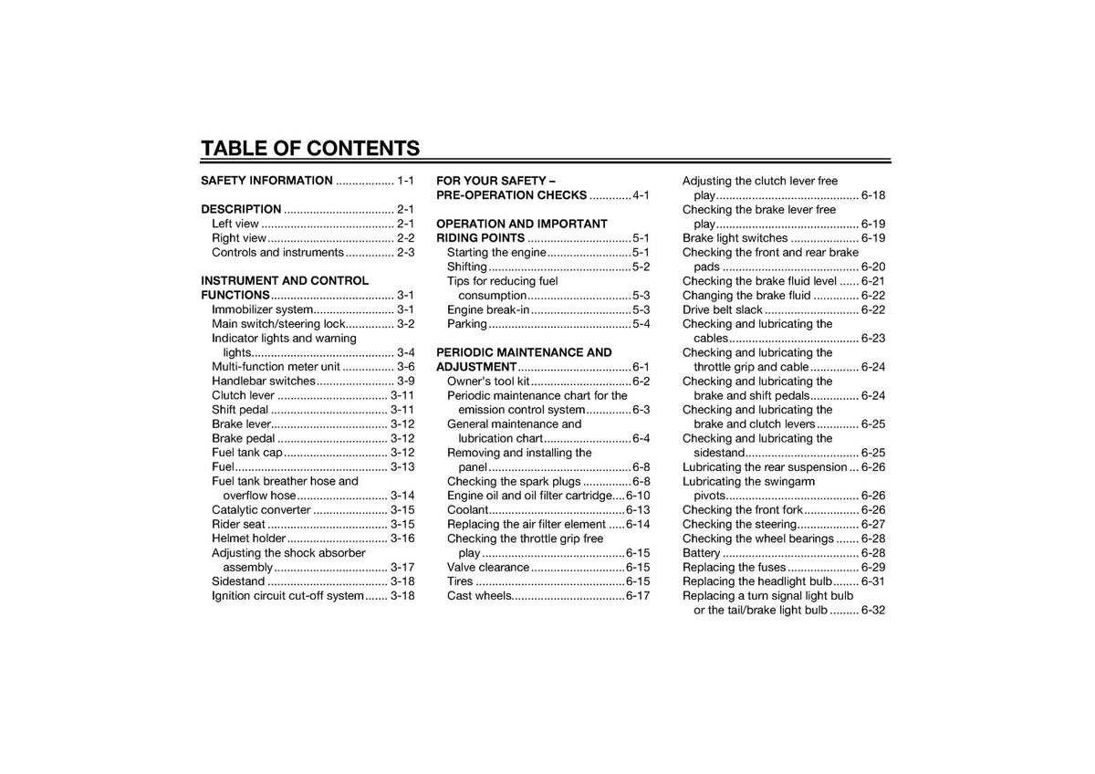 YAMAHA XVS1300A Owners Manual 2014 - STEEL WIRE BOUND - PROTECTIVE COVERS