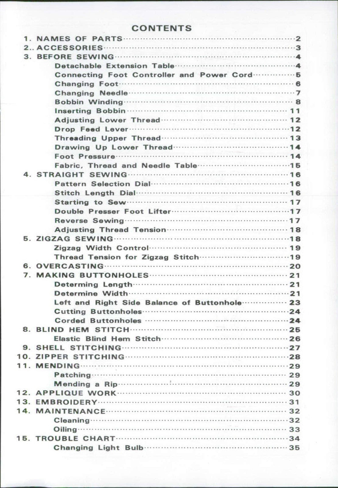 TOYOTA EC-1 EC-1B Sewing Machine Instruction Manual - WIRE BOUND - TOUGH COVERS