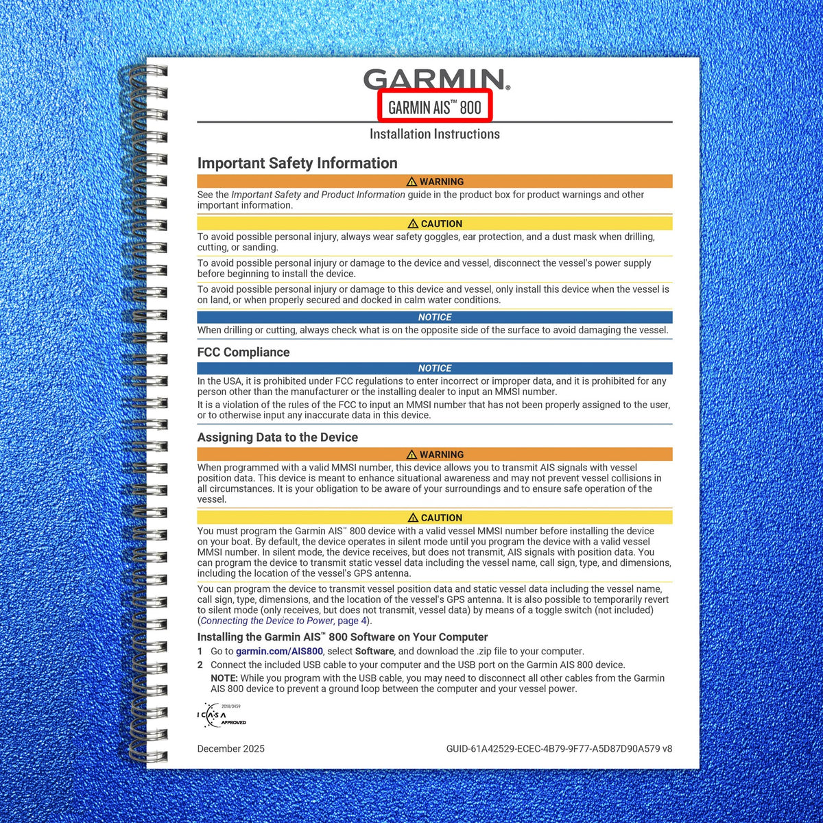 GARMIN AIS 800 VHF 115-215 GPSMAP 700-8700 Installation Operators Manual BUNDLE