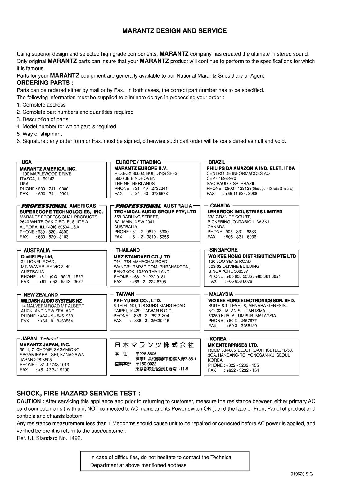 MARANTZ PD6120D Plasma Monitor Service Manual 2001 - BOUND - COVERS - FOLDOUTS