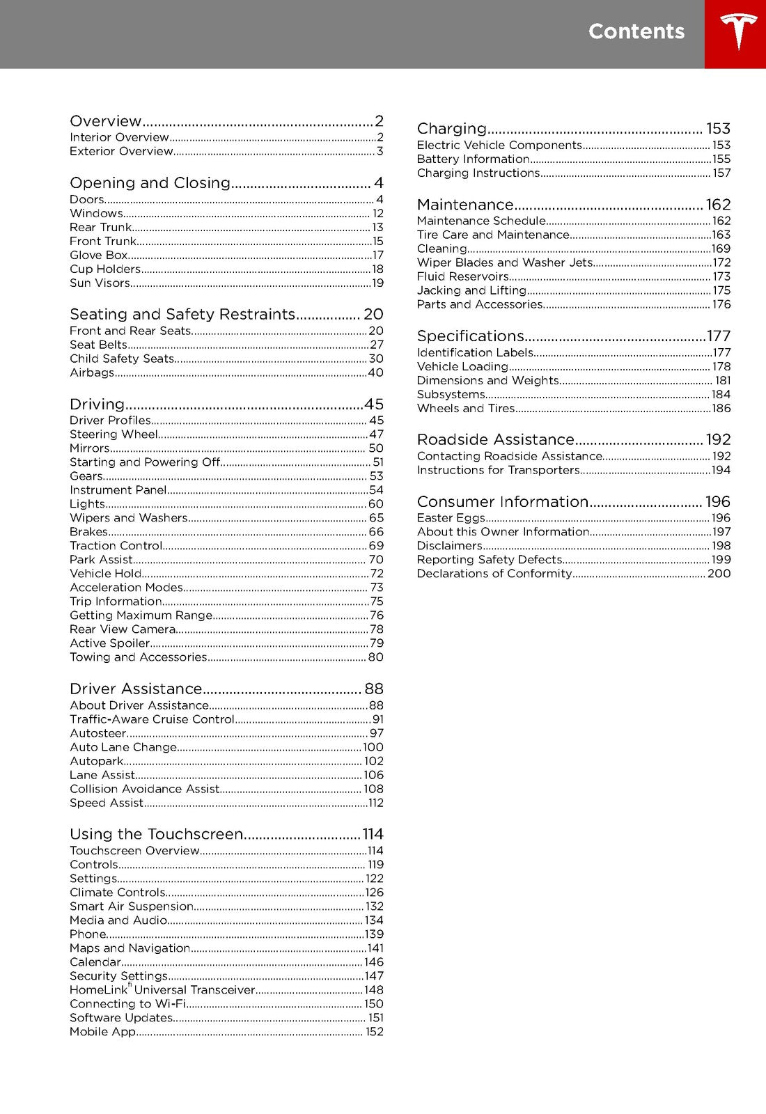 TESLA Model X Owners Manual 2018 - STEEL WIRE BOUND - PROTECTIVE COVERS