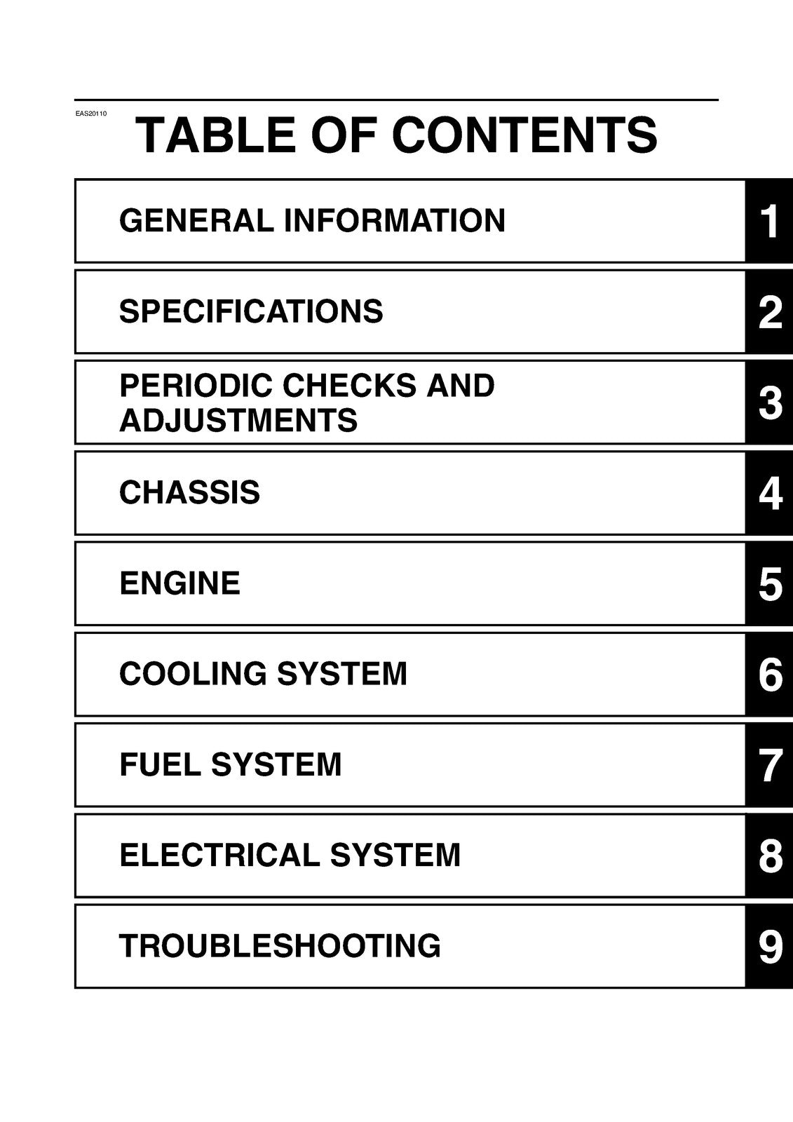 YAMAHA FJR1300AV Service Manual 2006 - BOUND - COVERS - XL FOLDOUT PAGES