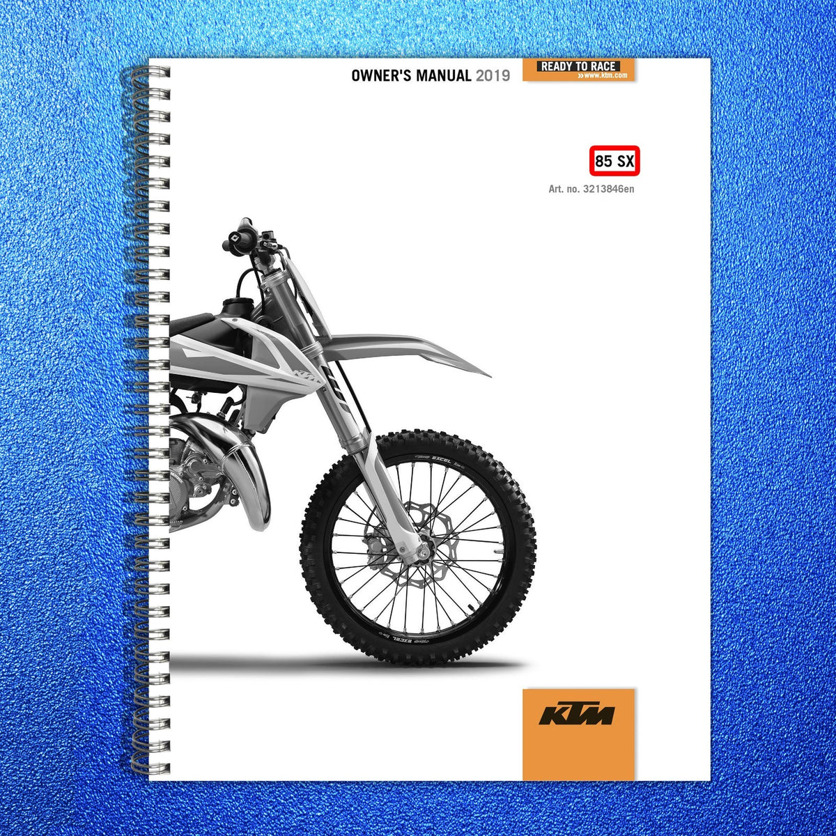 KTM 85 SX Operators & Service Manual BUNDLE - STEEL WIRE BOUND - TOUGH COVERS