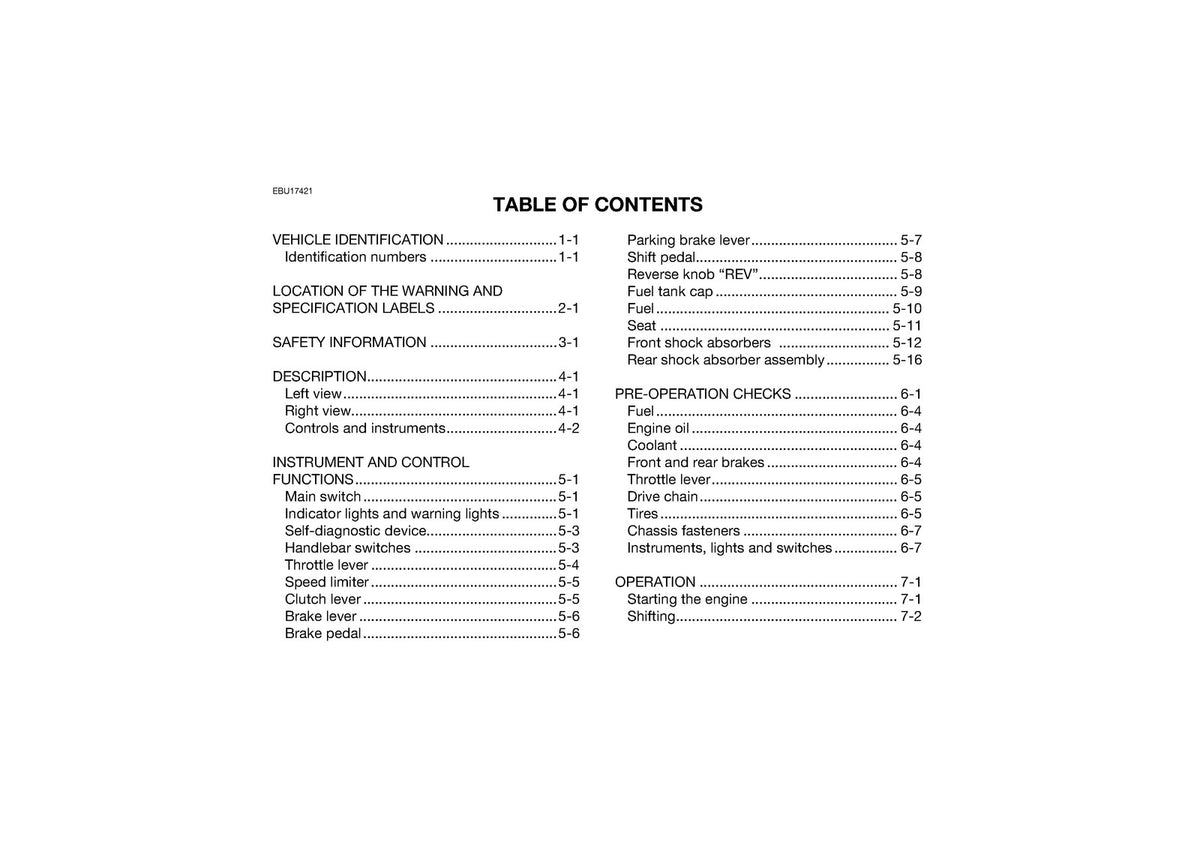 YAMAHA YFM700R ATV Owners Manual 2021 - STEEL WIRE BOUND - PROTECTIVE COVERS