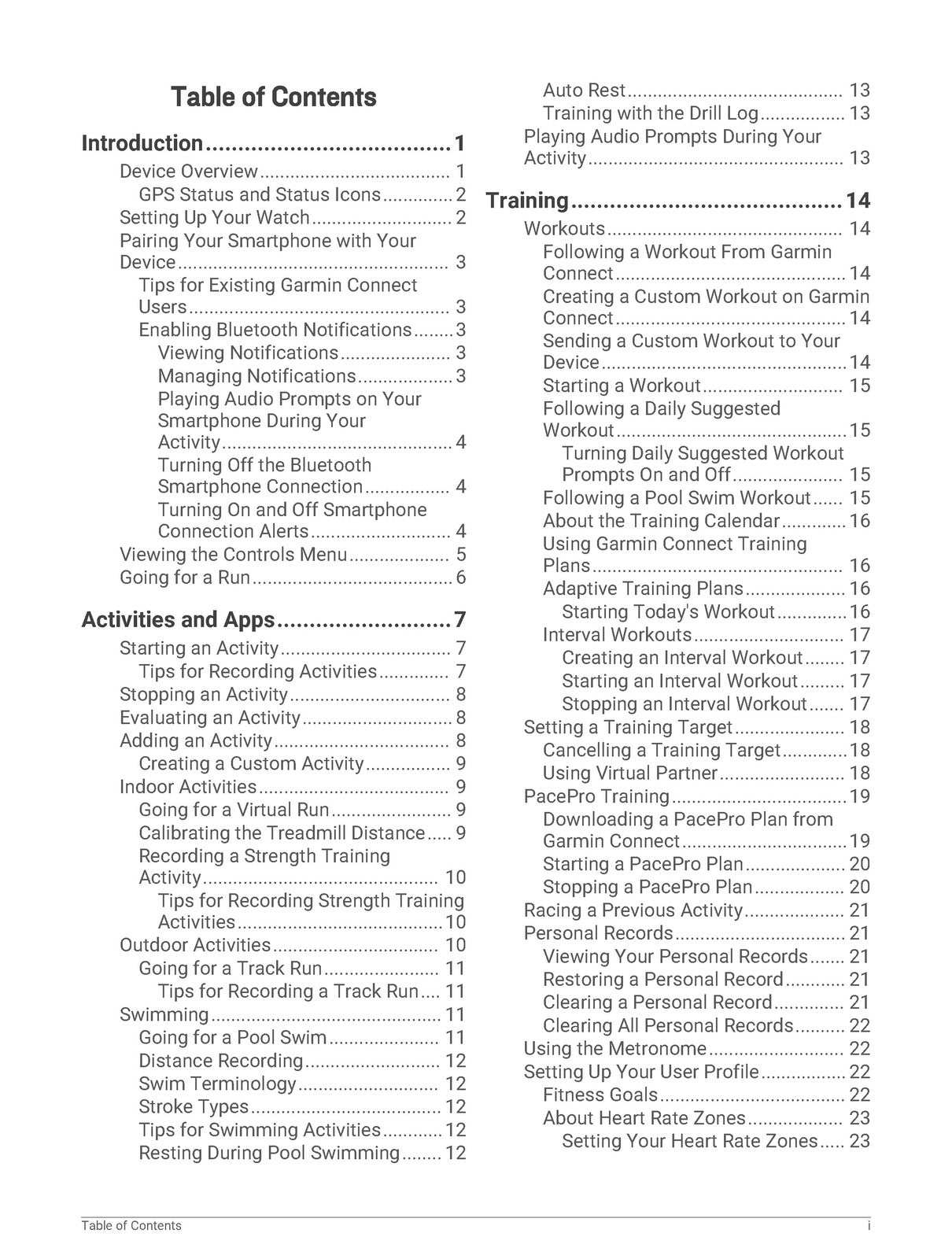 GARMIN Forerunner 245 245 Music Owners Manual 2019 - WIRE BOUND - TOUGH COVERS