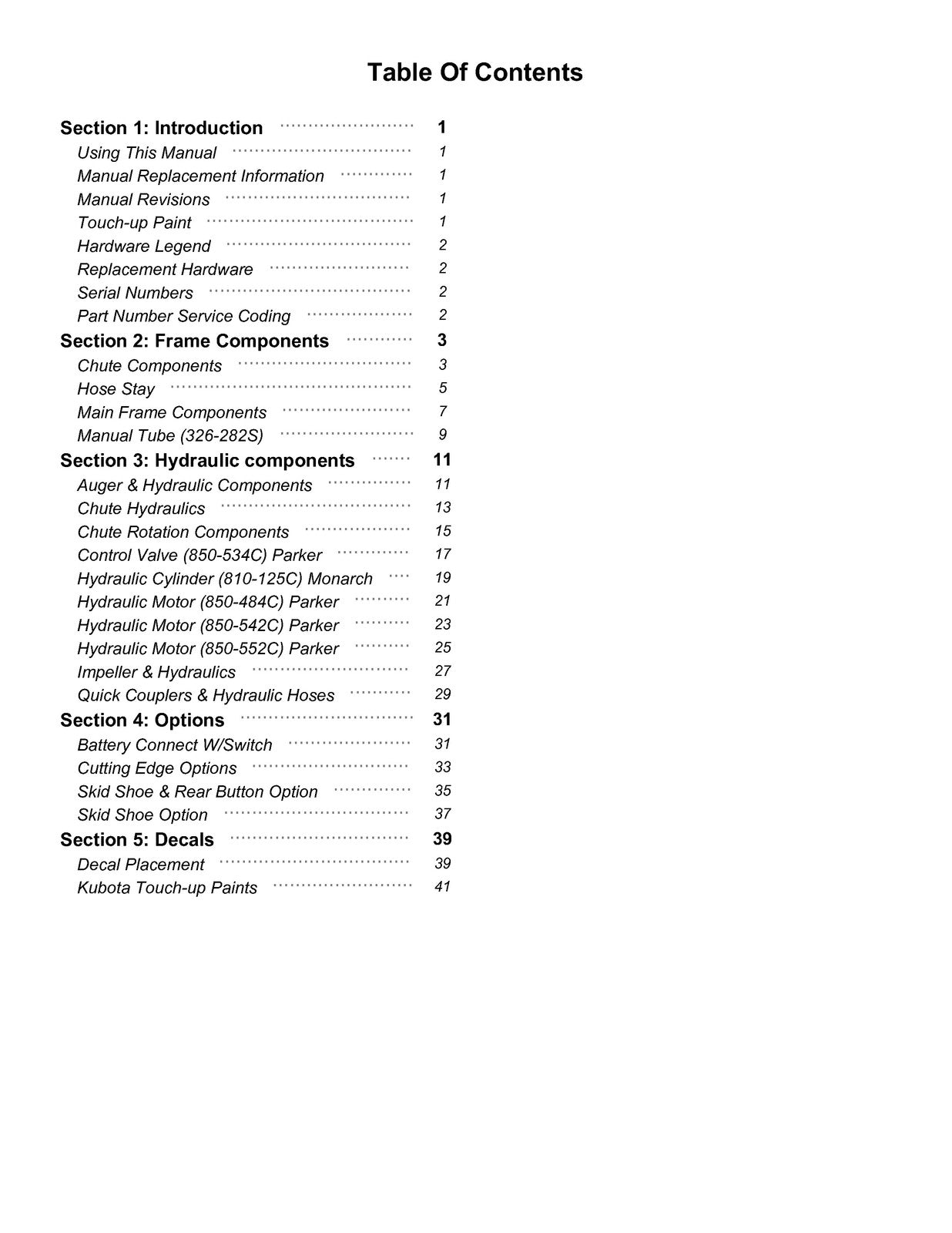LAND PRIDE SBL20 Series Snow Blowers Parts Manual 2026 - WIRE BOUND - COVERS