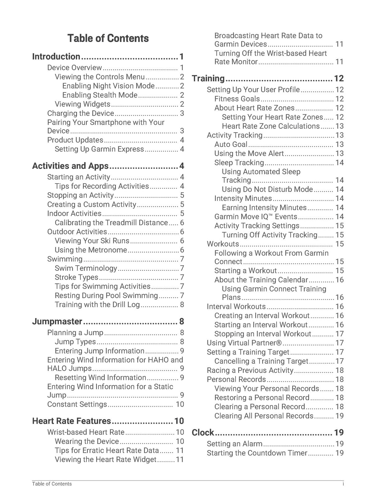 GARMIN Instinct Tactical Owners Manual 2019 - STEEL WIRE BOUND - TOUGH COVERS