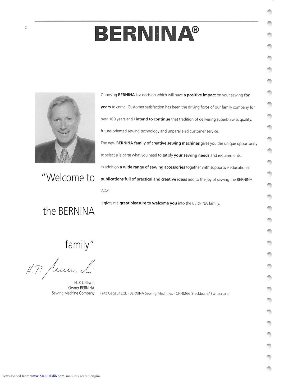 BERNINA Activa 130 131 Patchwork Editon 140 Instruction & Sewing Manual - BOUND